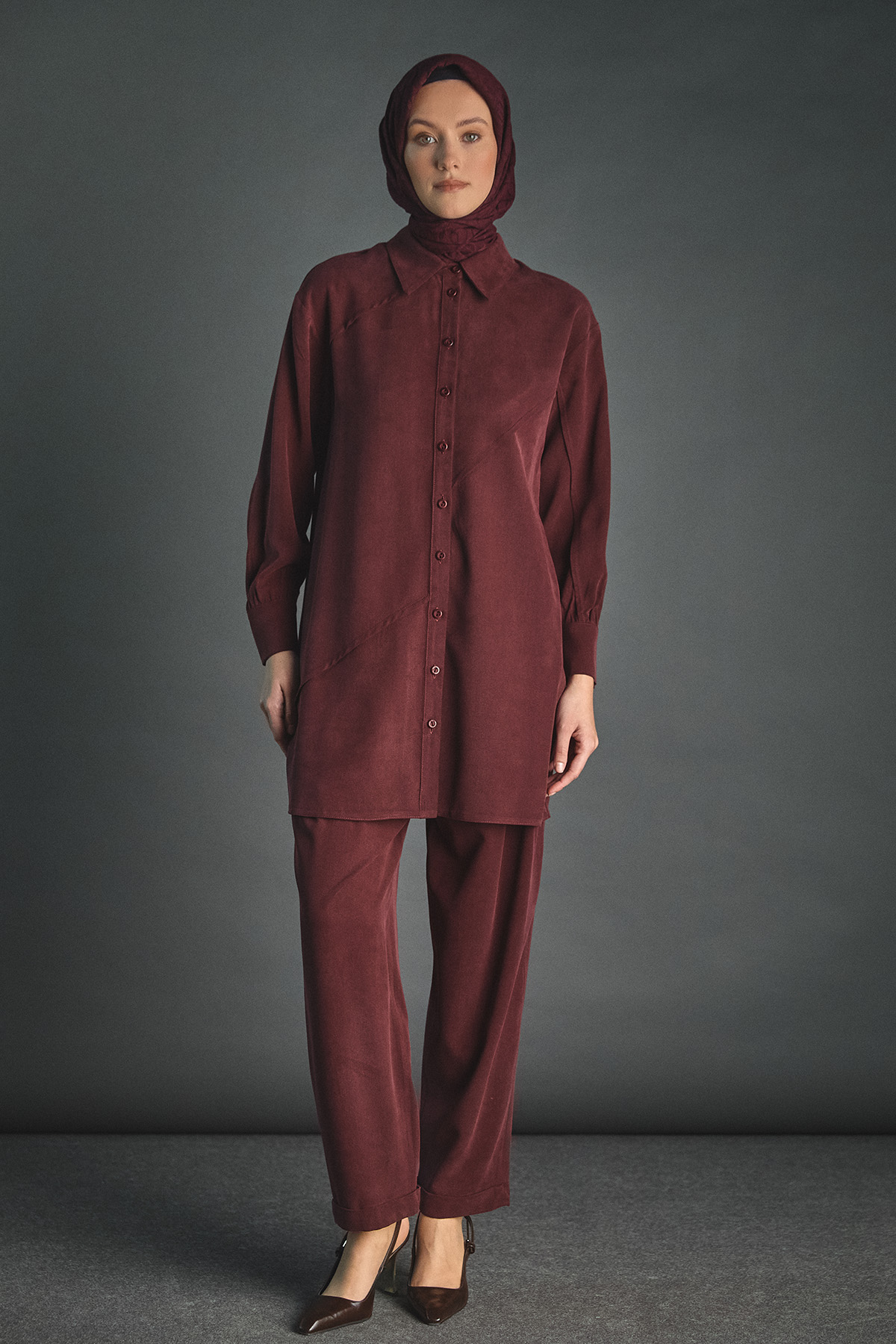 Aller Detaylı Lyocell Tunik