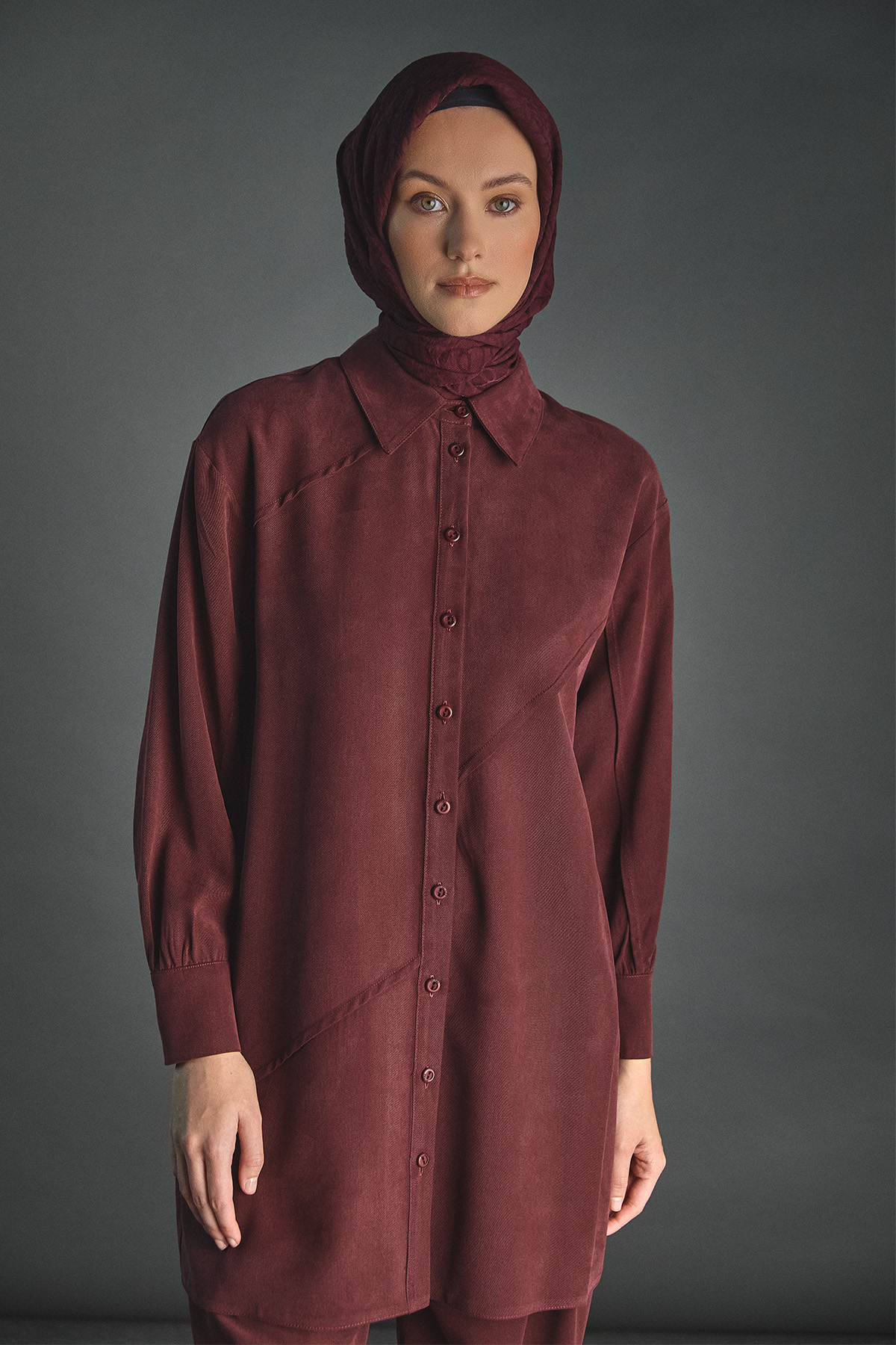 Aller Detaylı Lyocell Tunik