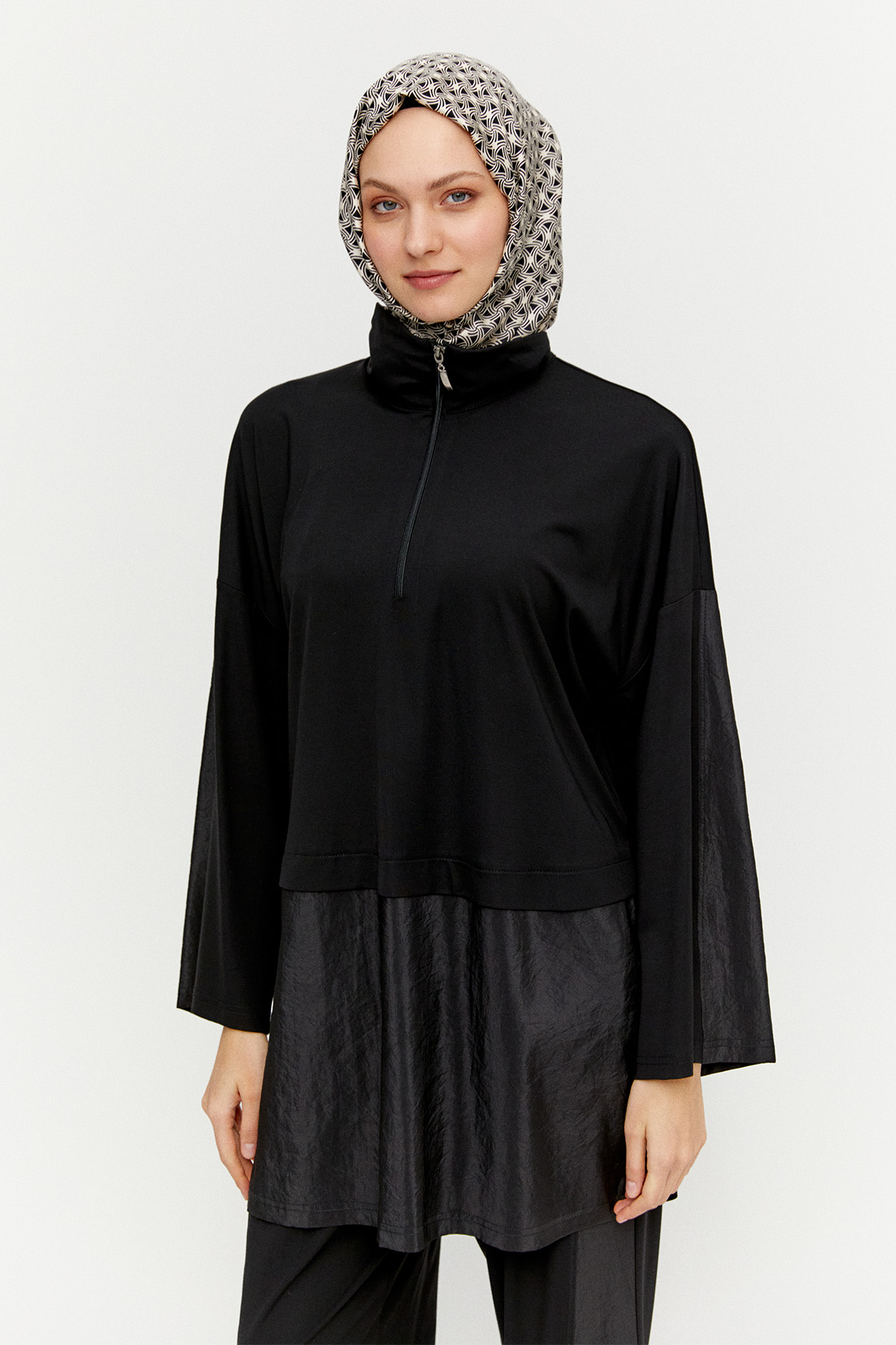 Paraşüt Detaylı Fermuarlı İkili Takım