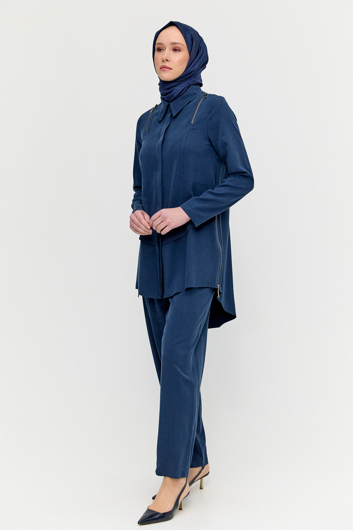 Lyocell Tunik Pantolon Takım, Tesettür Giyim