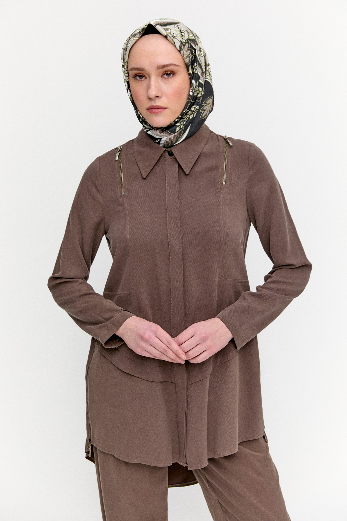 Lyocell Tunik Pantolon Takım, Tesettür Giyim