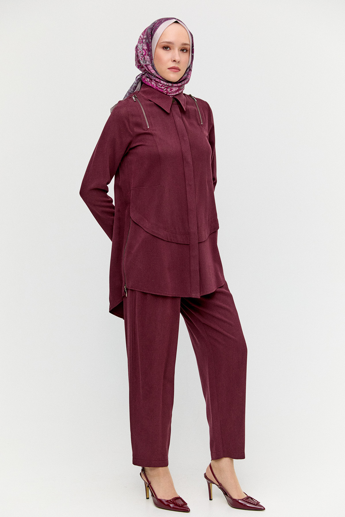 Lyocell Tunik Pantolon Takım, Tesettür Giyim