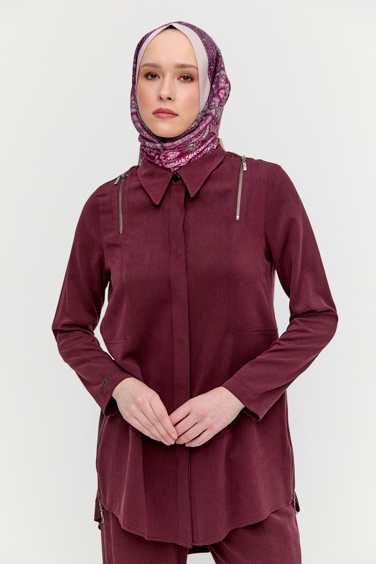 Lyocell Tunik Pantolon Takım, Tesettür Giyim