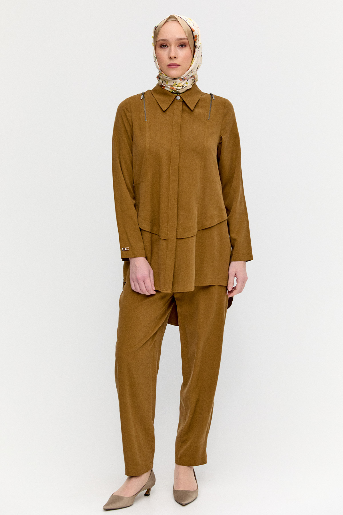 Lyocell Tunik Pantolon Takım, Tesettür Giyim