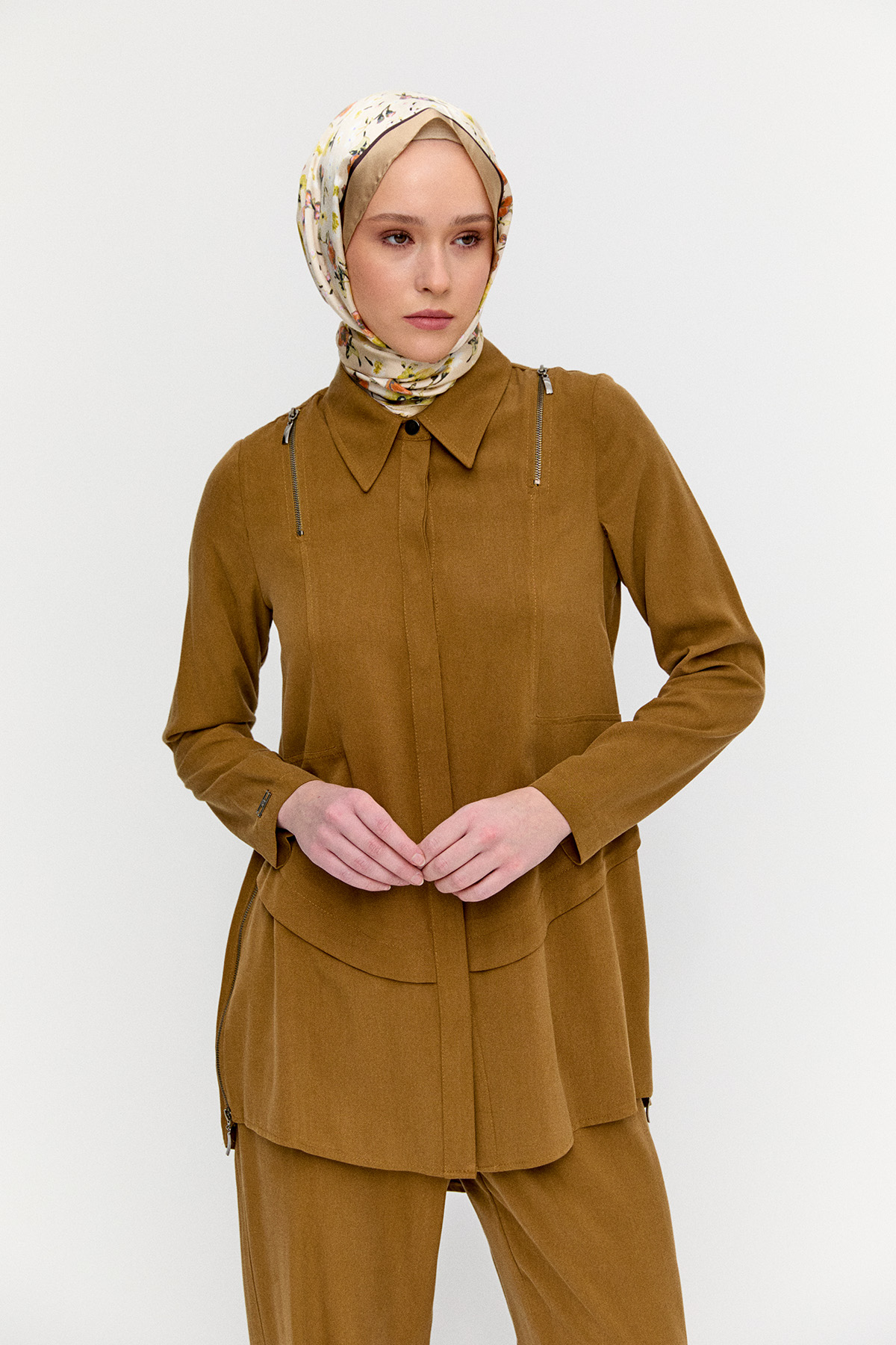 Lyocell Tunik Pantolon Takım, Tesettür Giyim