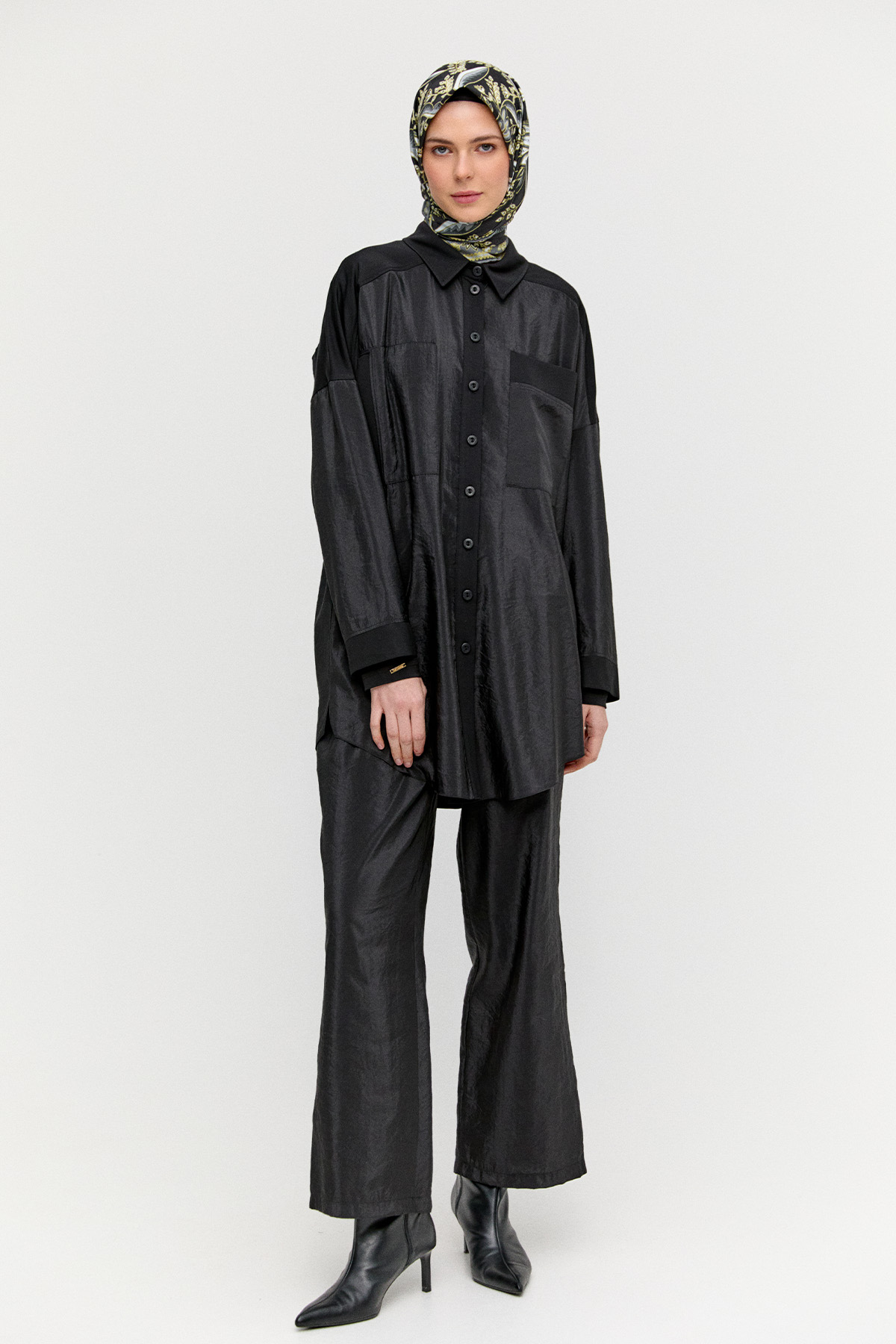 Sandy Detaylı Paraşüt İkili Takım, Tesettür Giyim