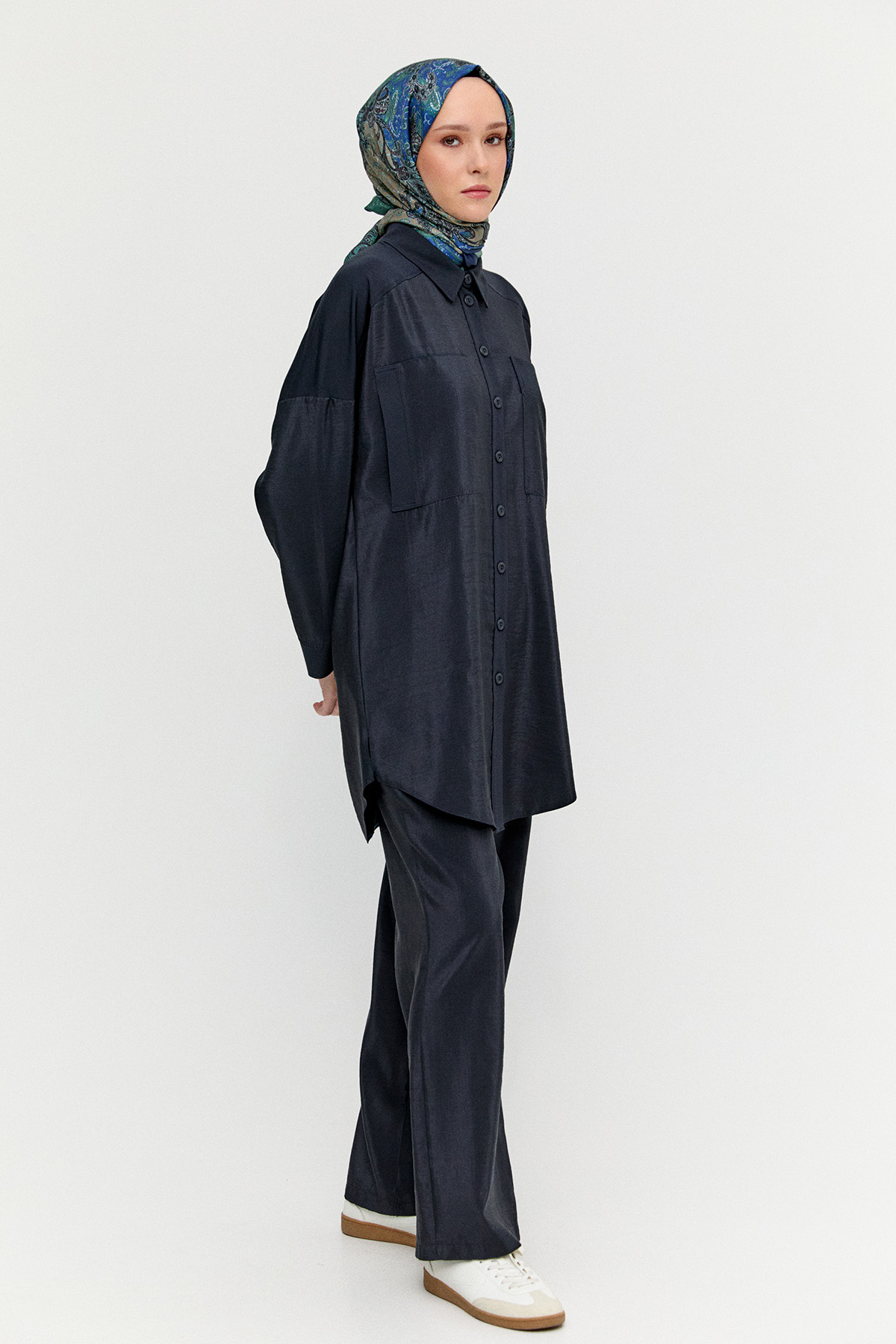 Sandy Detaylı Paraşüt İkili Takım, Tesettür Giyim