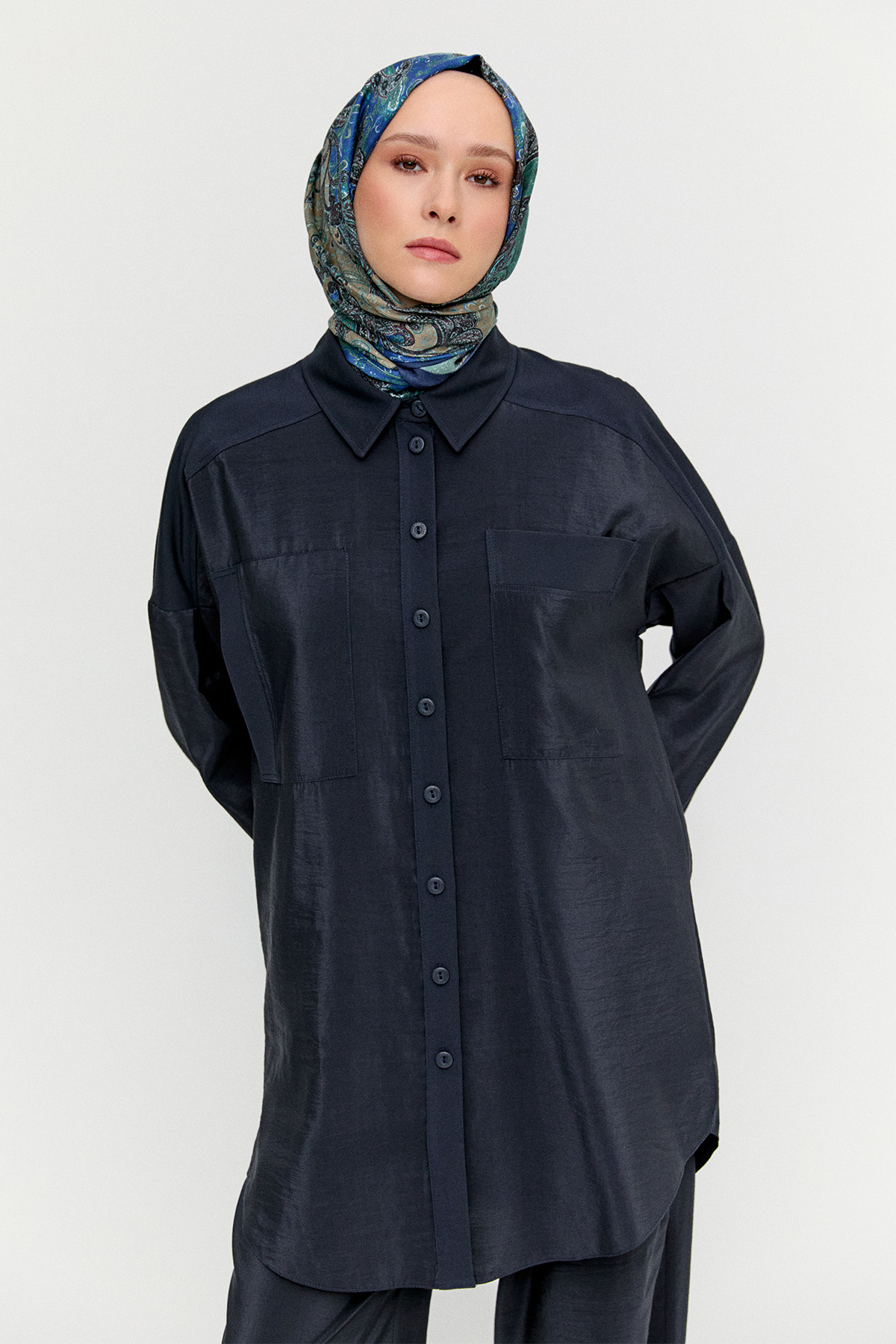 Sandy Detaylı Paraşüt İkili Takım, Tesettür Giyim