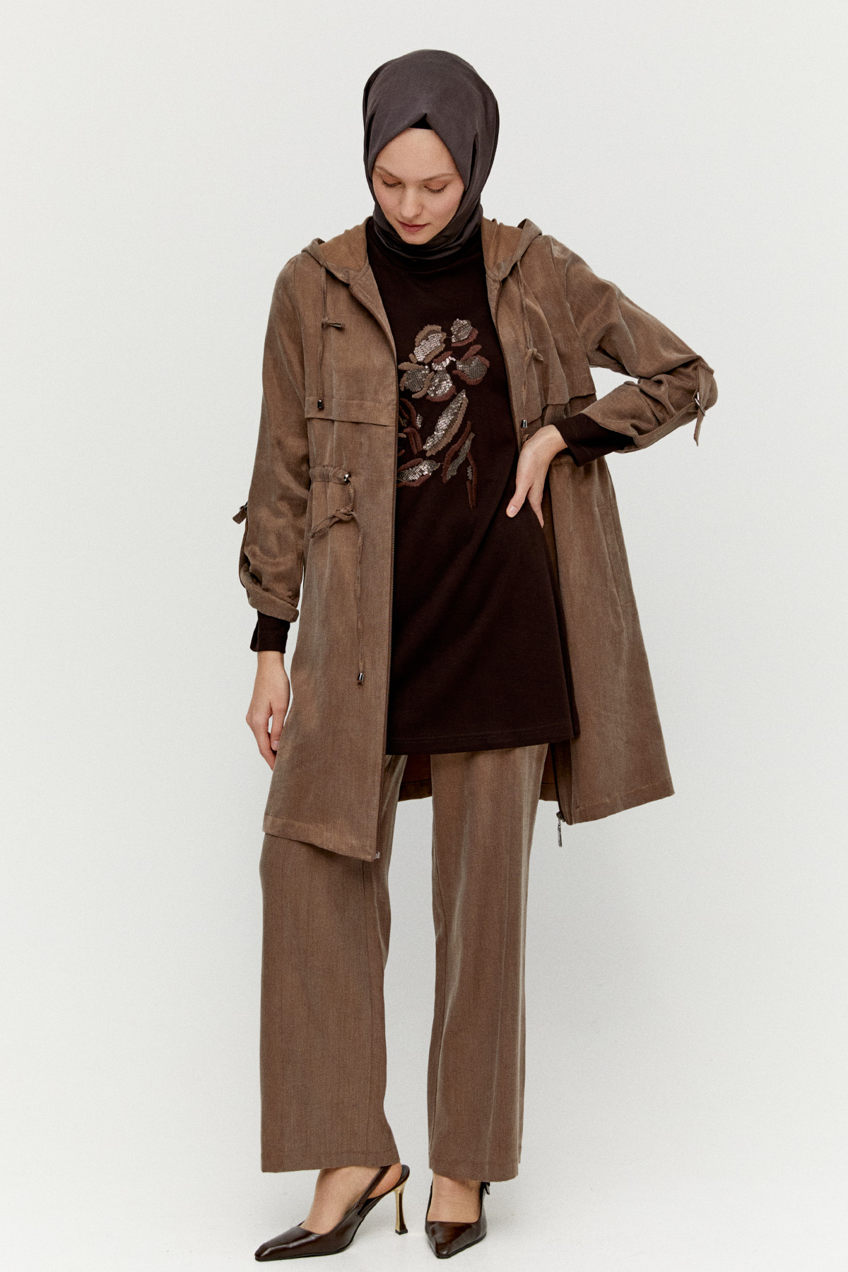 Pamuklu Kapüşonlu 3?lü Set