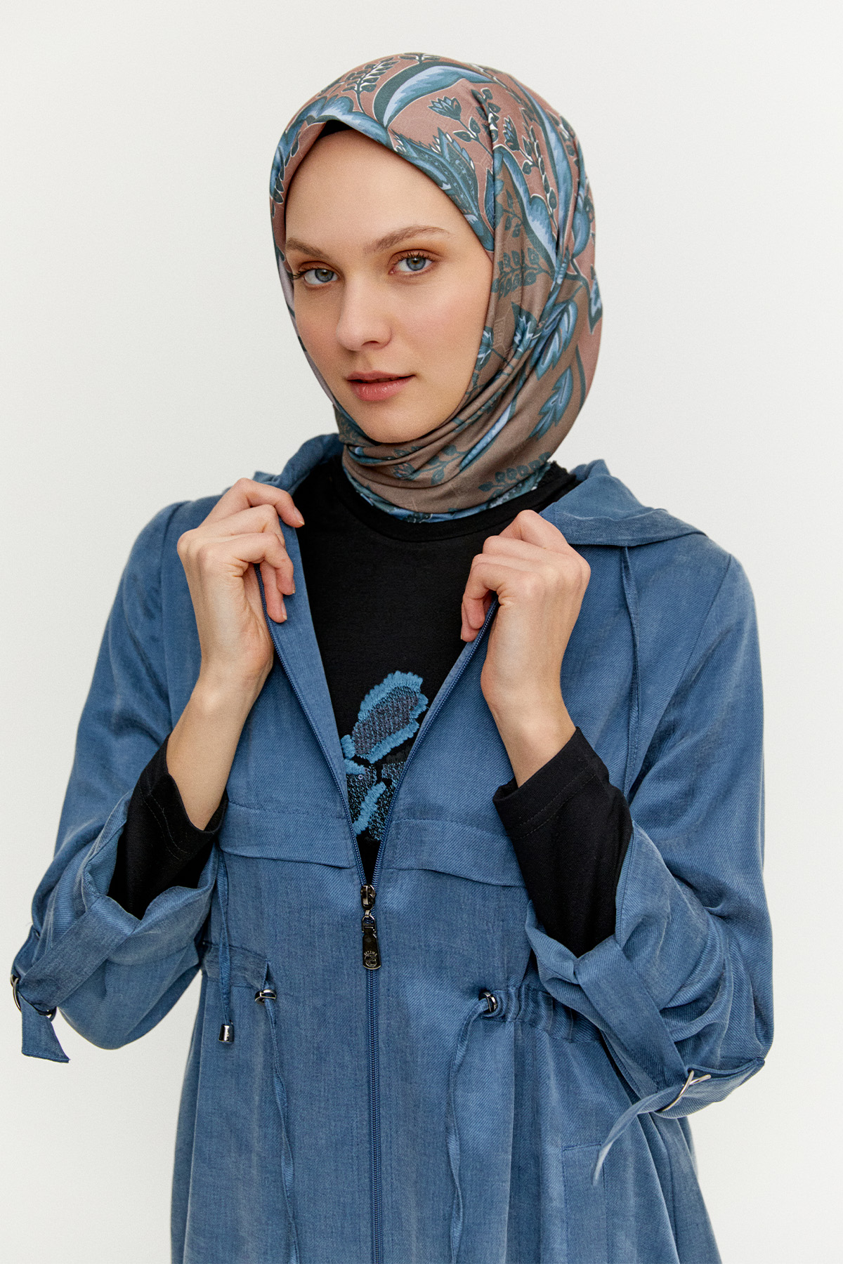 Pamuklu Kapüşonlu 3 Lü Set, Tesettür Giyim