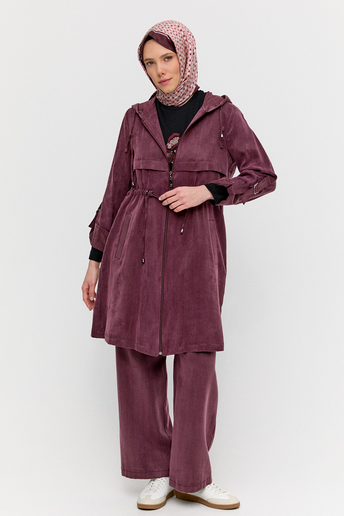 Pamuklu Kapüşonlu 3 Lü Set, Tesettür Giyim