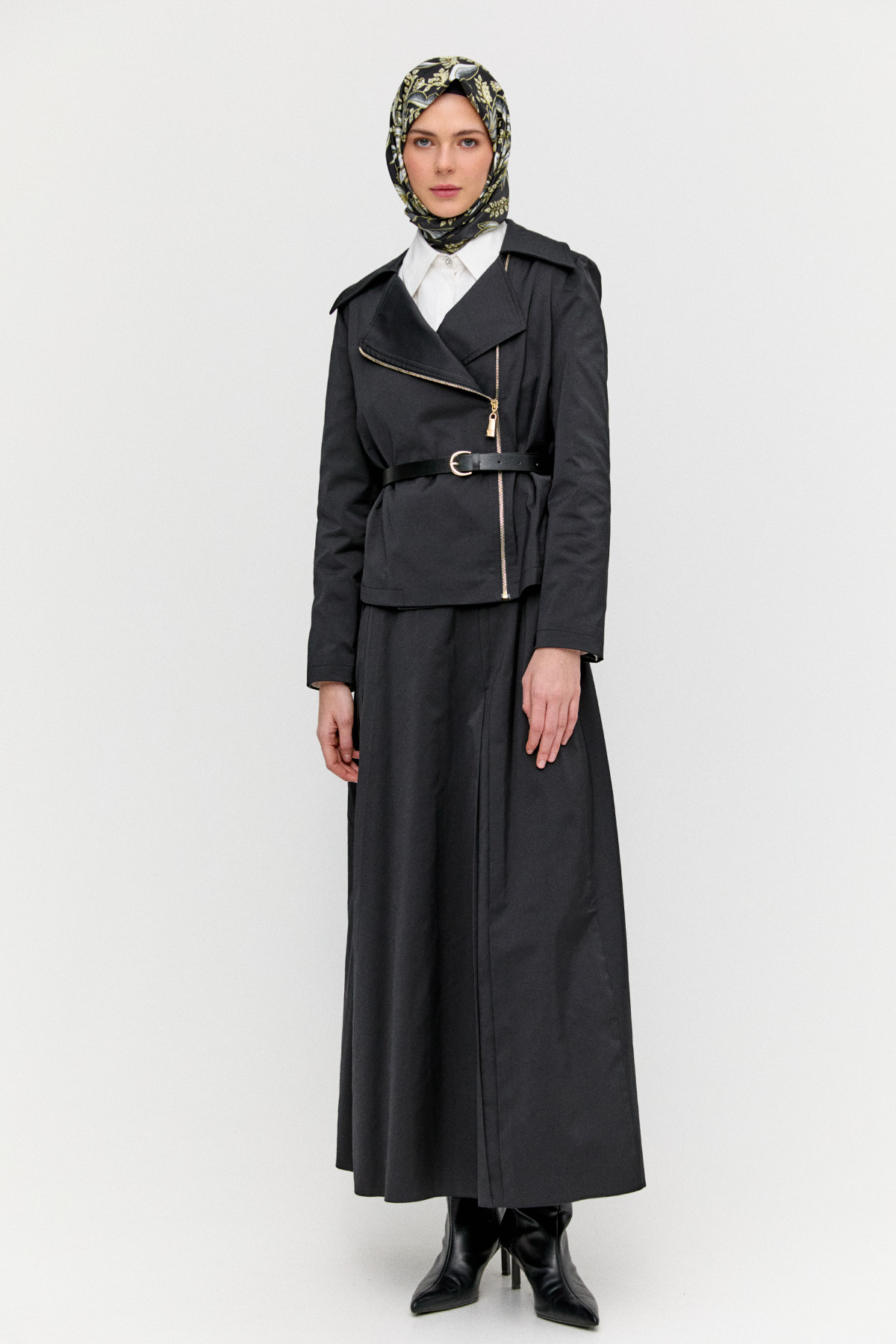 Etek Ceket Pamuk İkili Takım, Tesettür Giyim