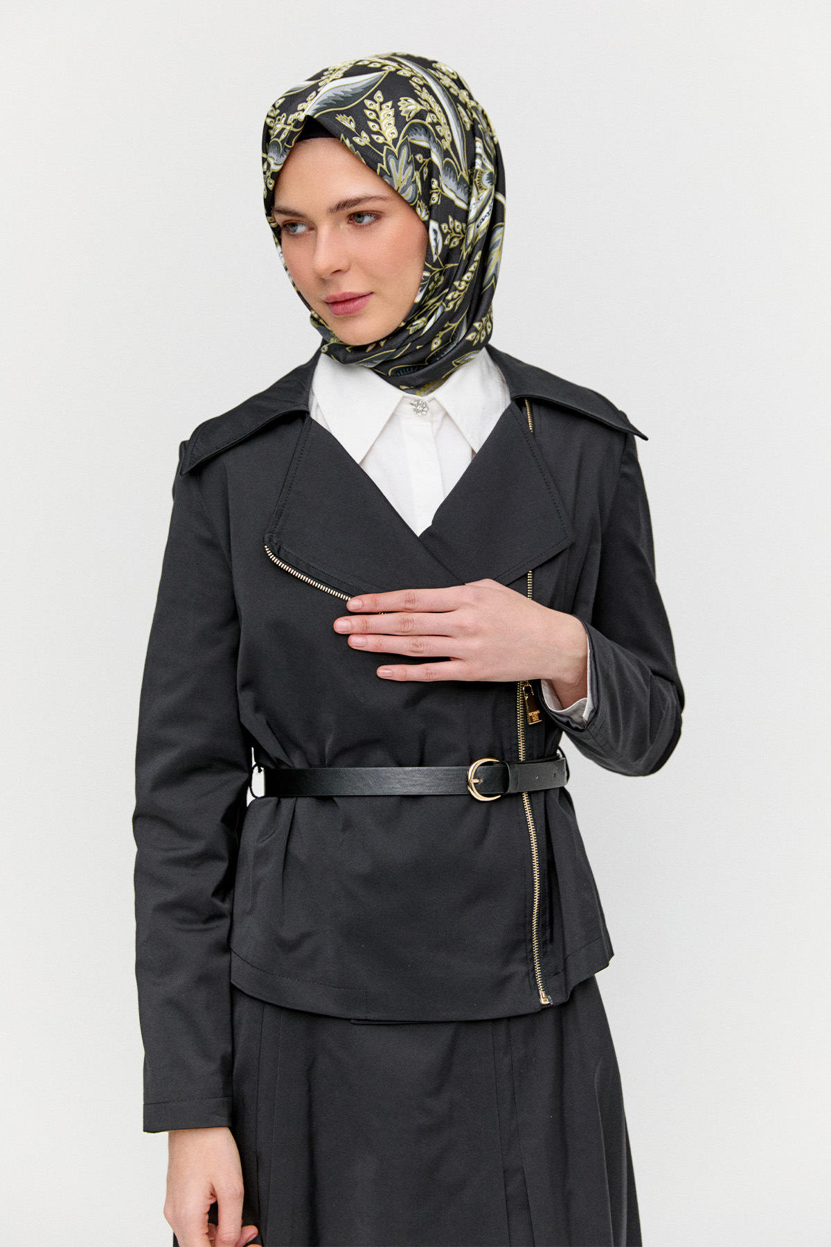 Etek Ceket Pamuk İkili Takım, Tesettür Giyim