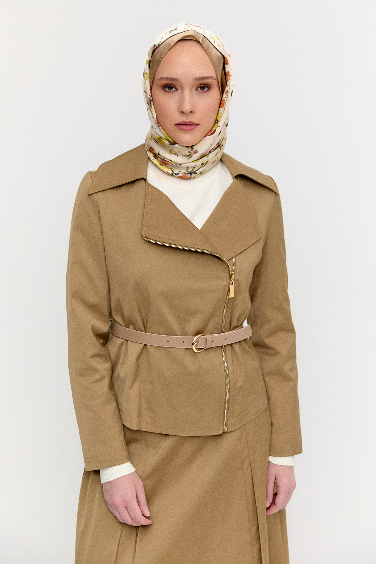 Etek Ceket Pamuk İkili Takım, Tesettür Giyim