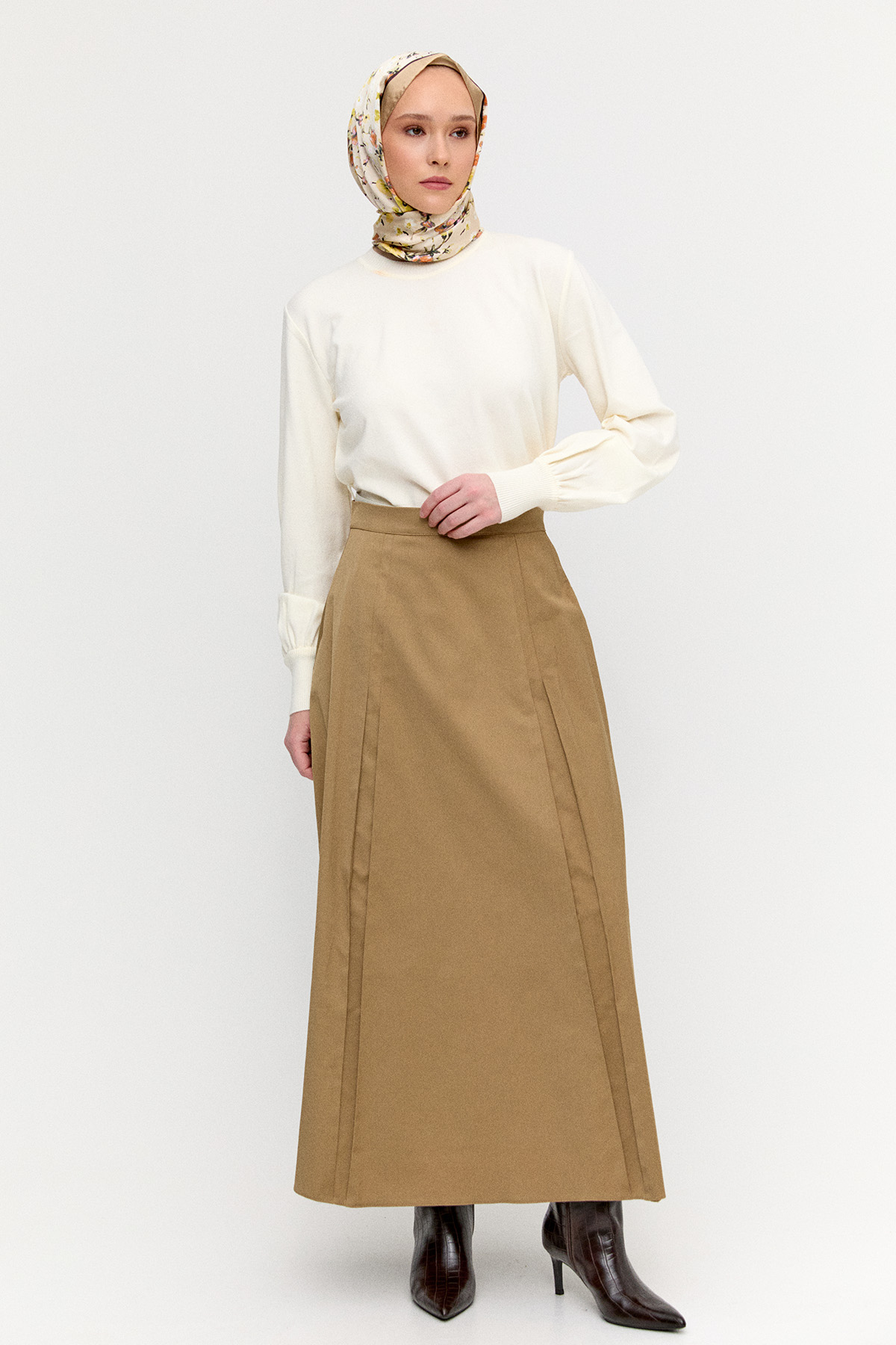 Etek Ceket Pamuk İkili Takım, Tesettür Giyim