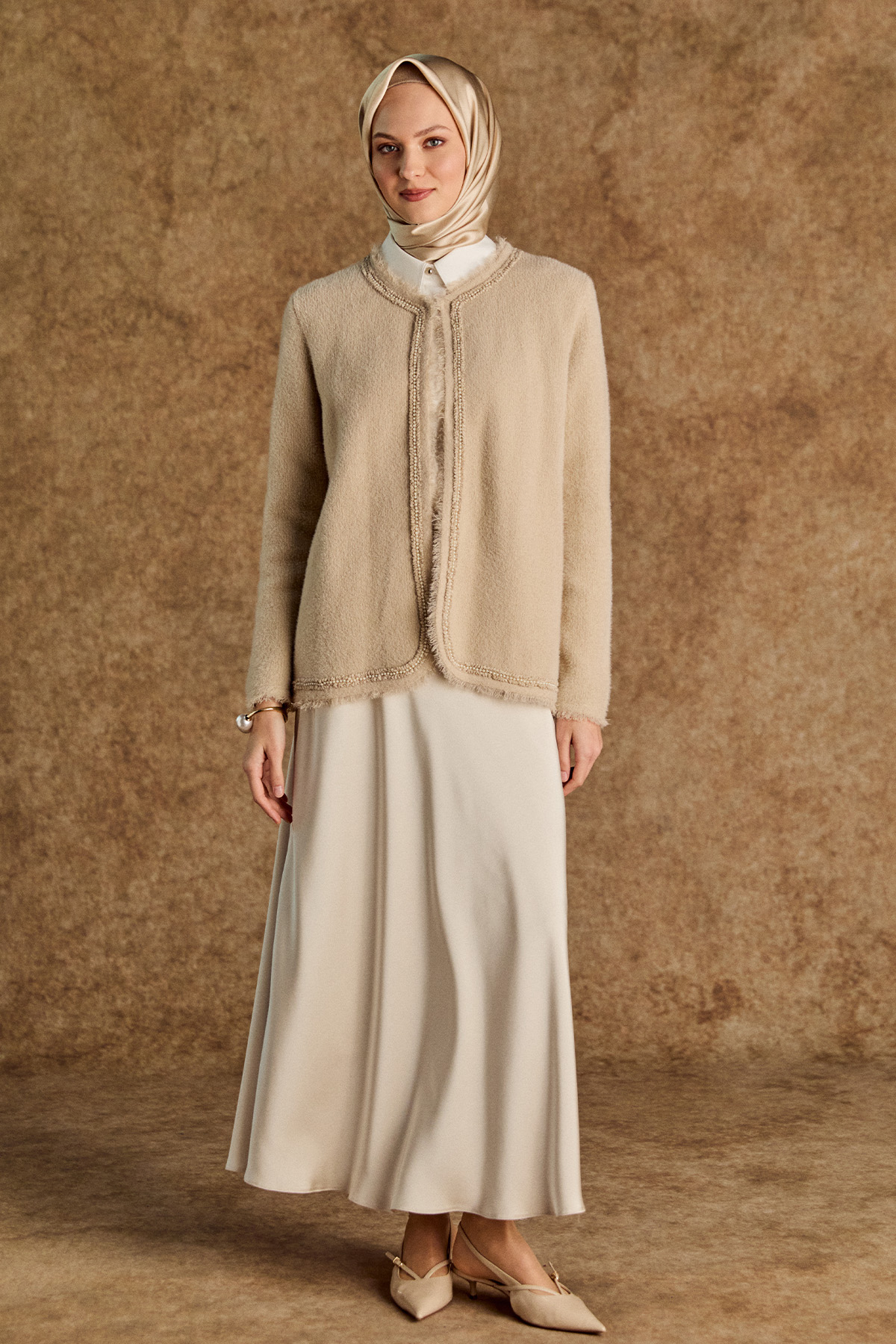 Jakarlı Desenli 3`Lü Takım