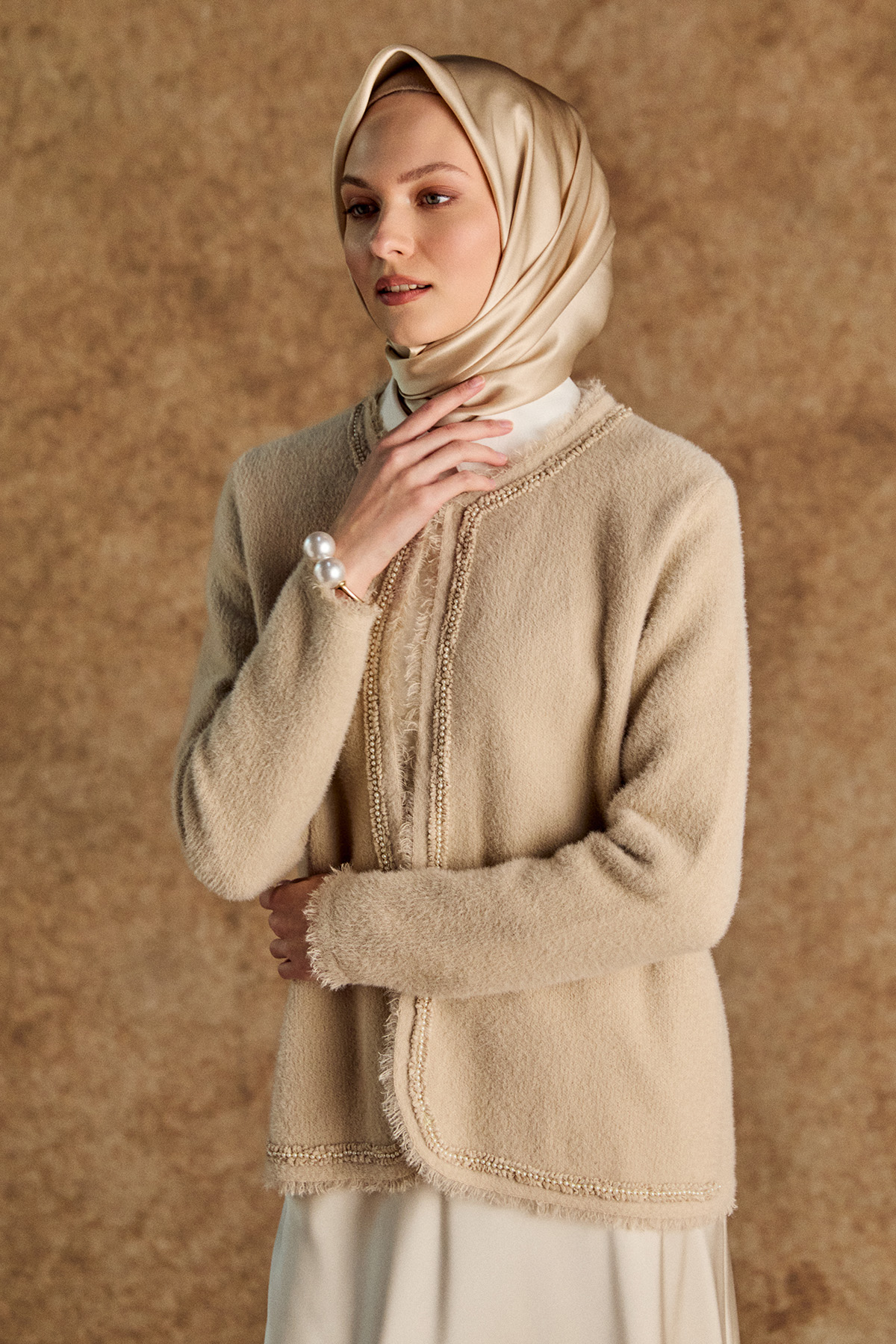 Jakarlı Desenli 3`Lü Takım