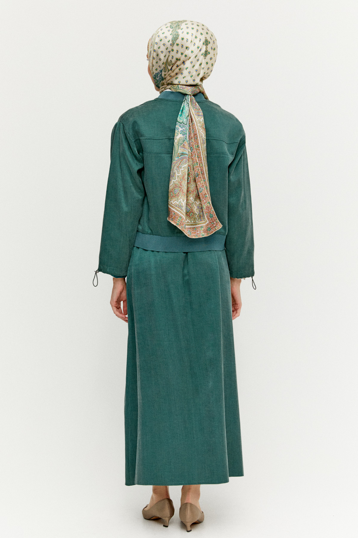 Bomber Yaka Pamuk İkili Takım, Tesettür Giyim