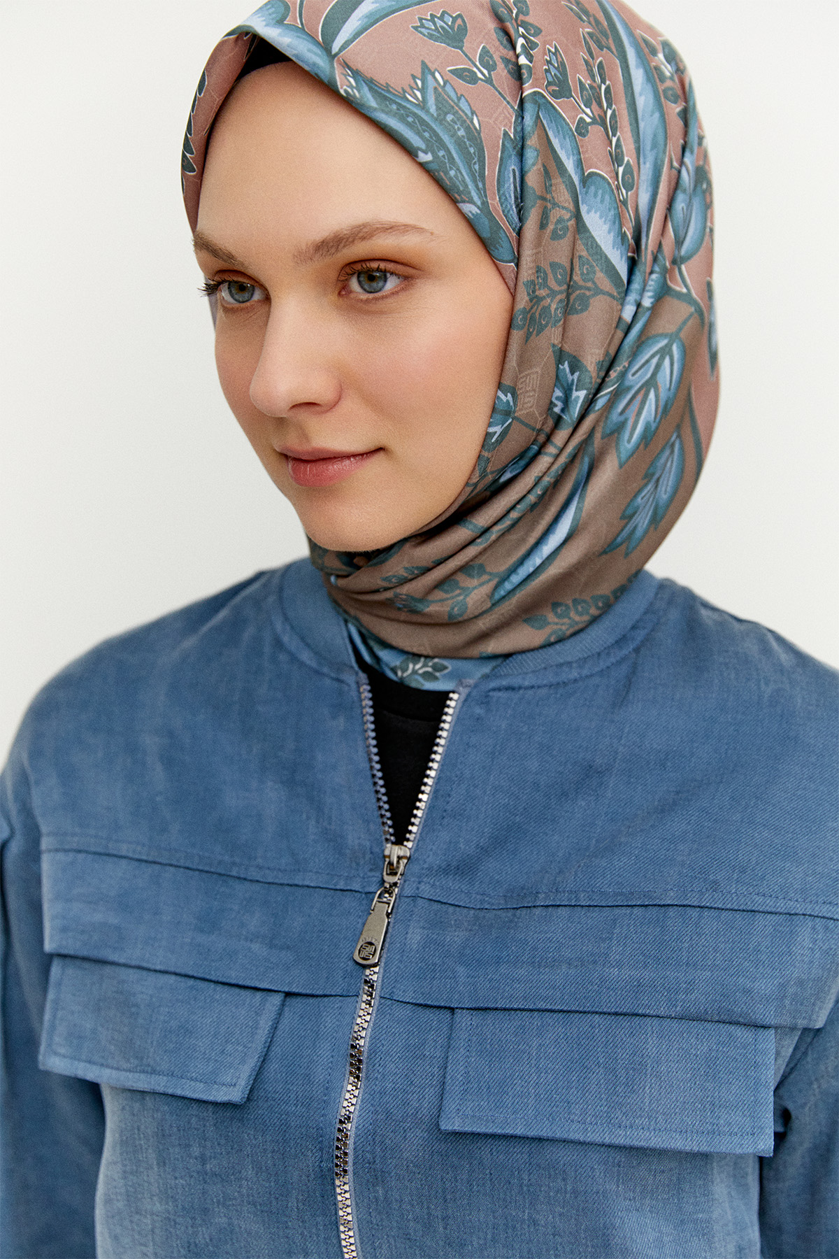 Bomber Yaka Pamuk İkili Takım, Tesettür Giyim