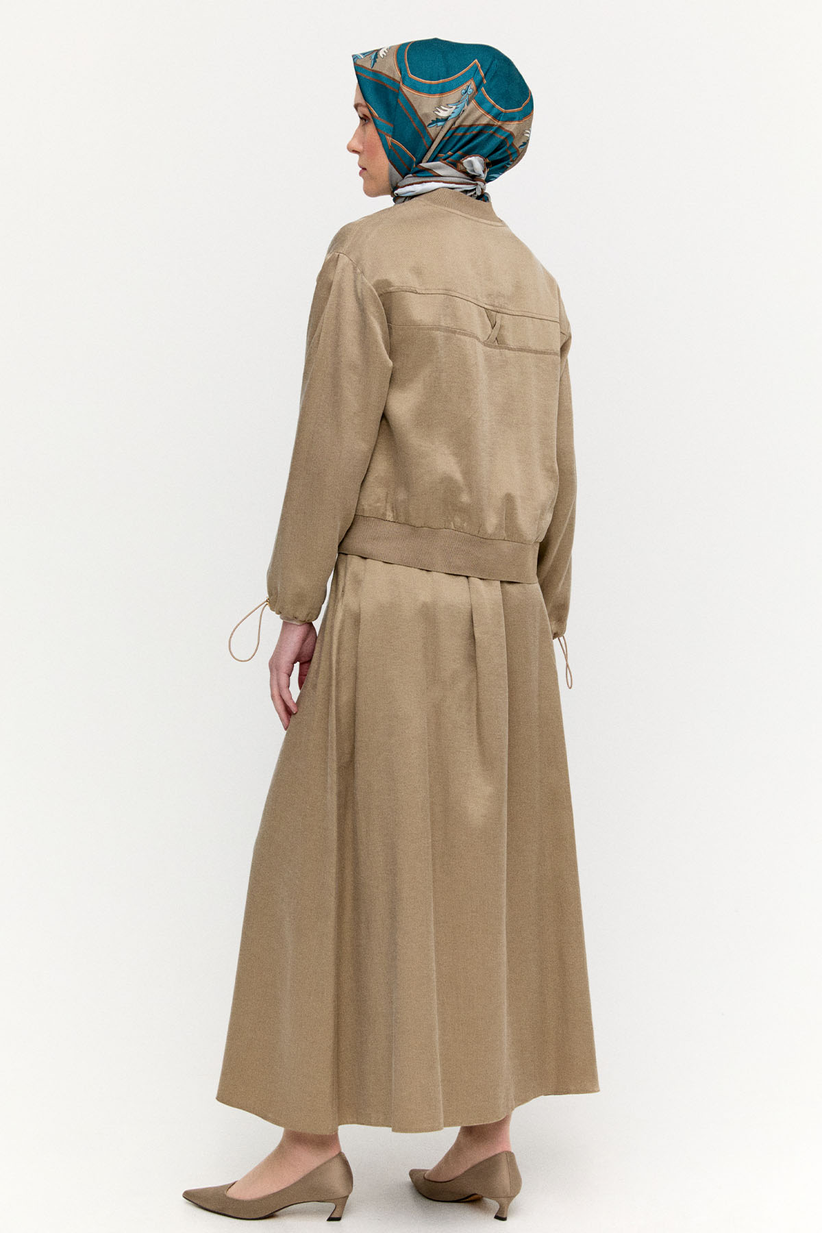 Bomber Yaka Pamuk İkili Takım, Tesettür Giyim