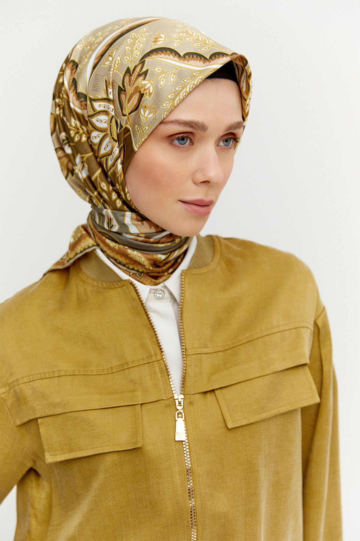 Bomber Yaka Pamuk İkili Takım, Tesettür Giyim