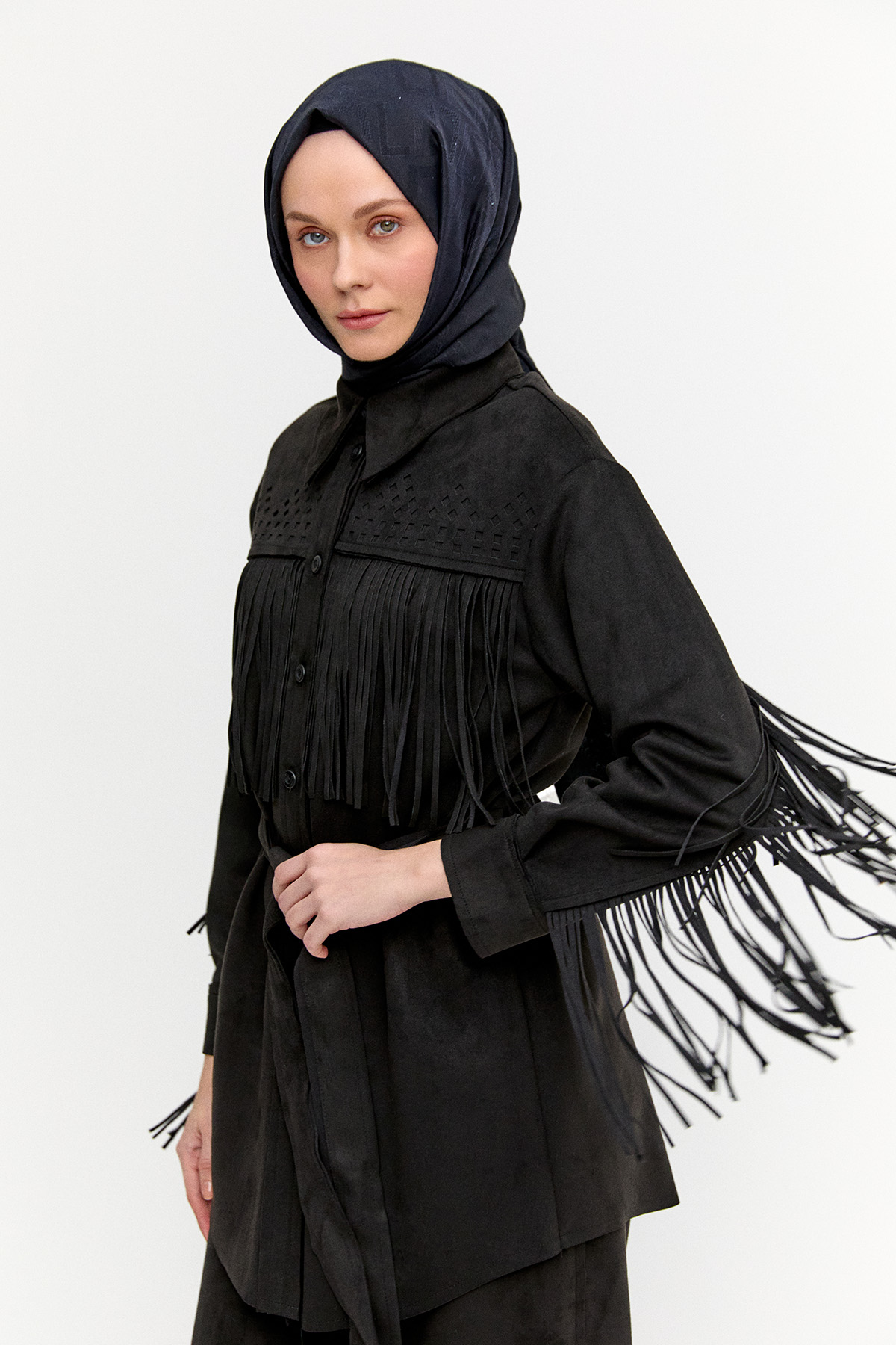 Püsküllü Etnik İkili Takım, Tesettür Giyim