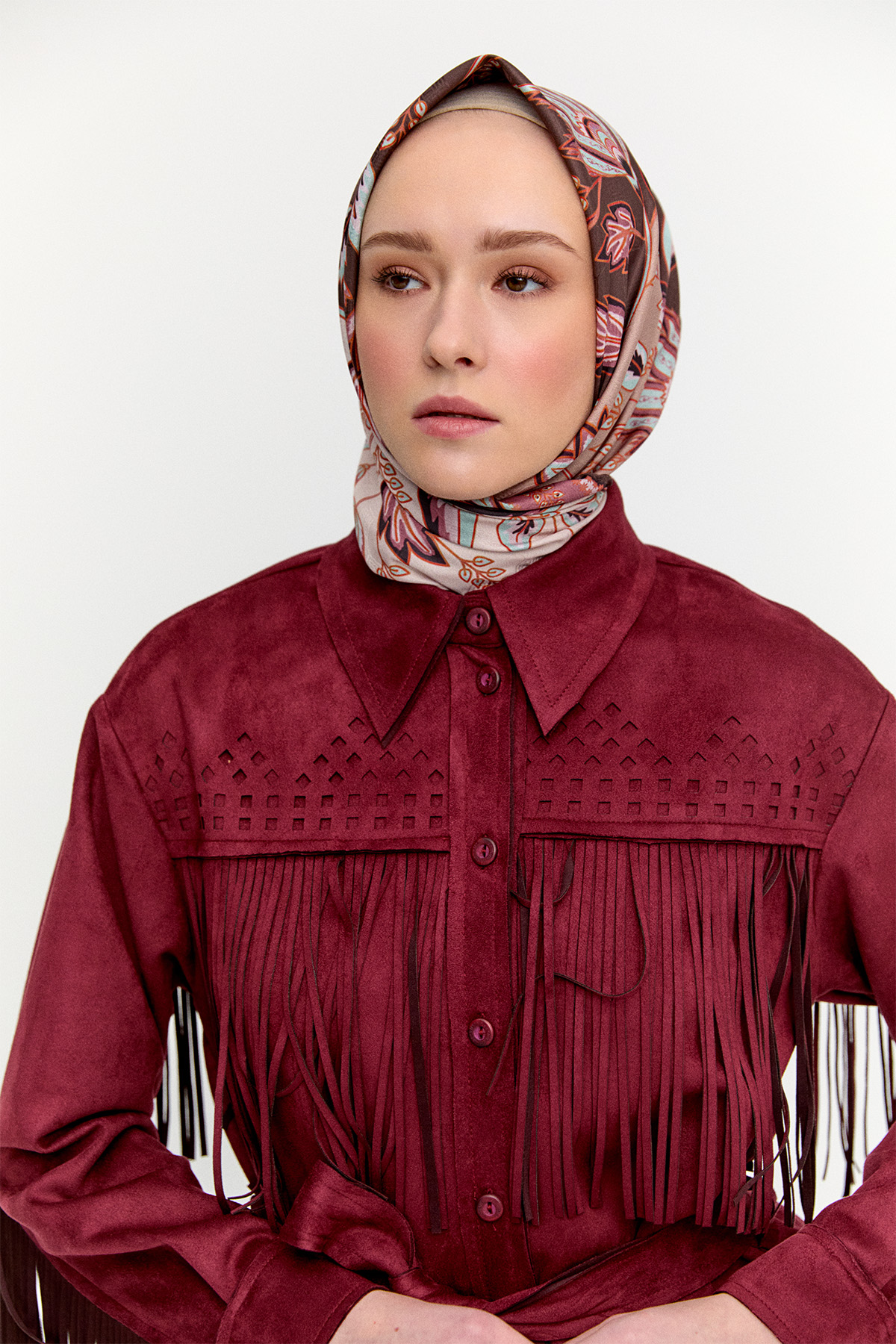 Püsküllü Etnik İkili Takım, Tesettür Giyim