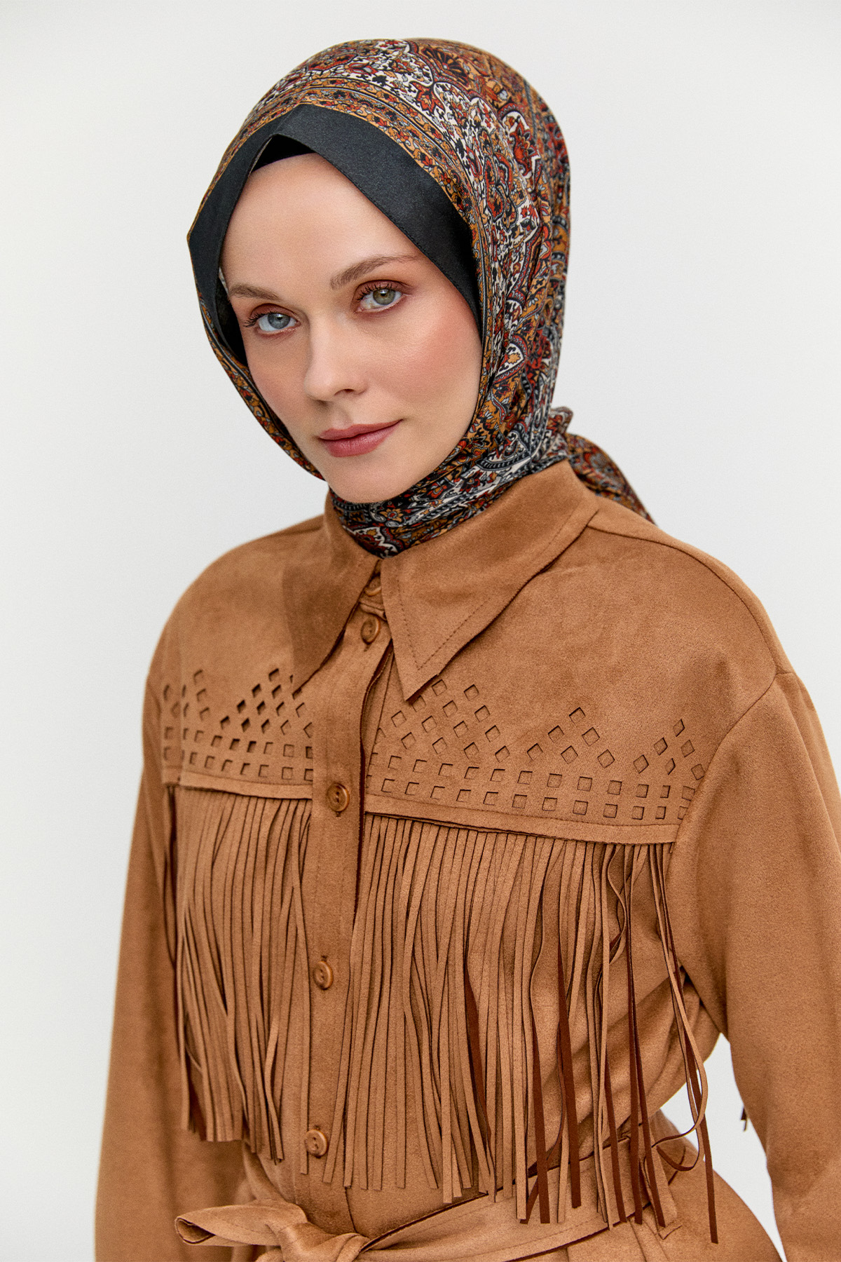 Püsküllü Etnik İkili Takım, Tesettür Giyim