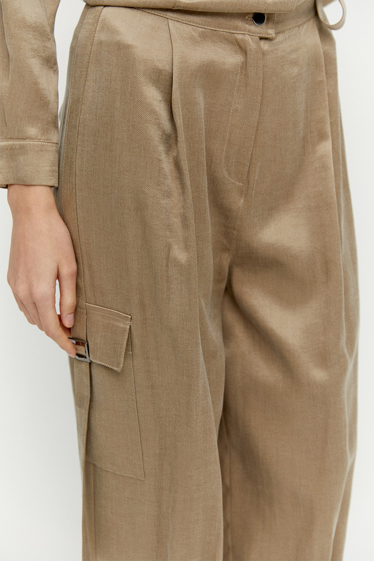 Düğmeli Pamuklu İkili Takım