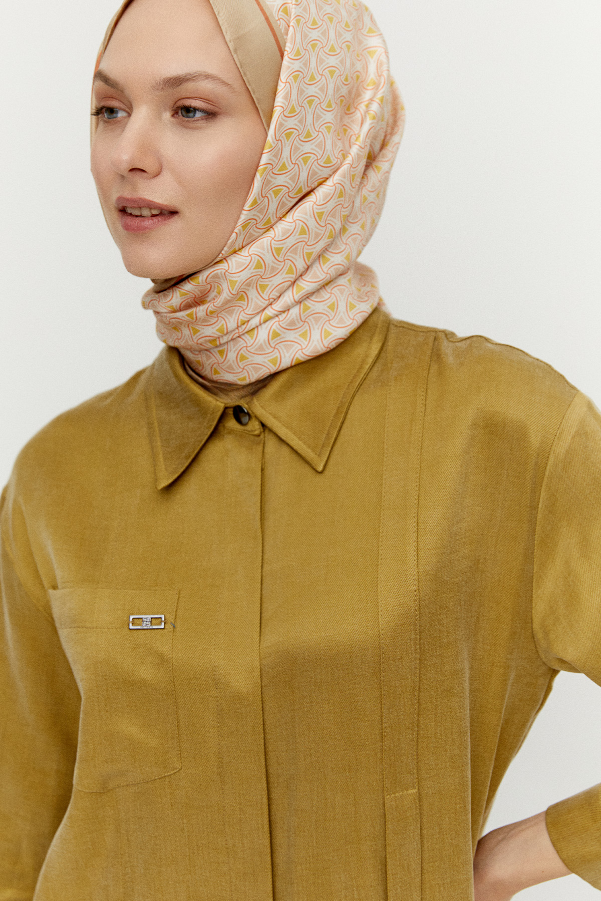 Düğmeli Pamuklu İkili Takım