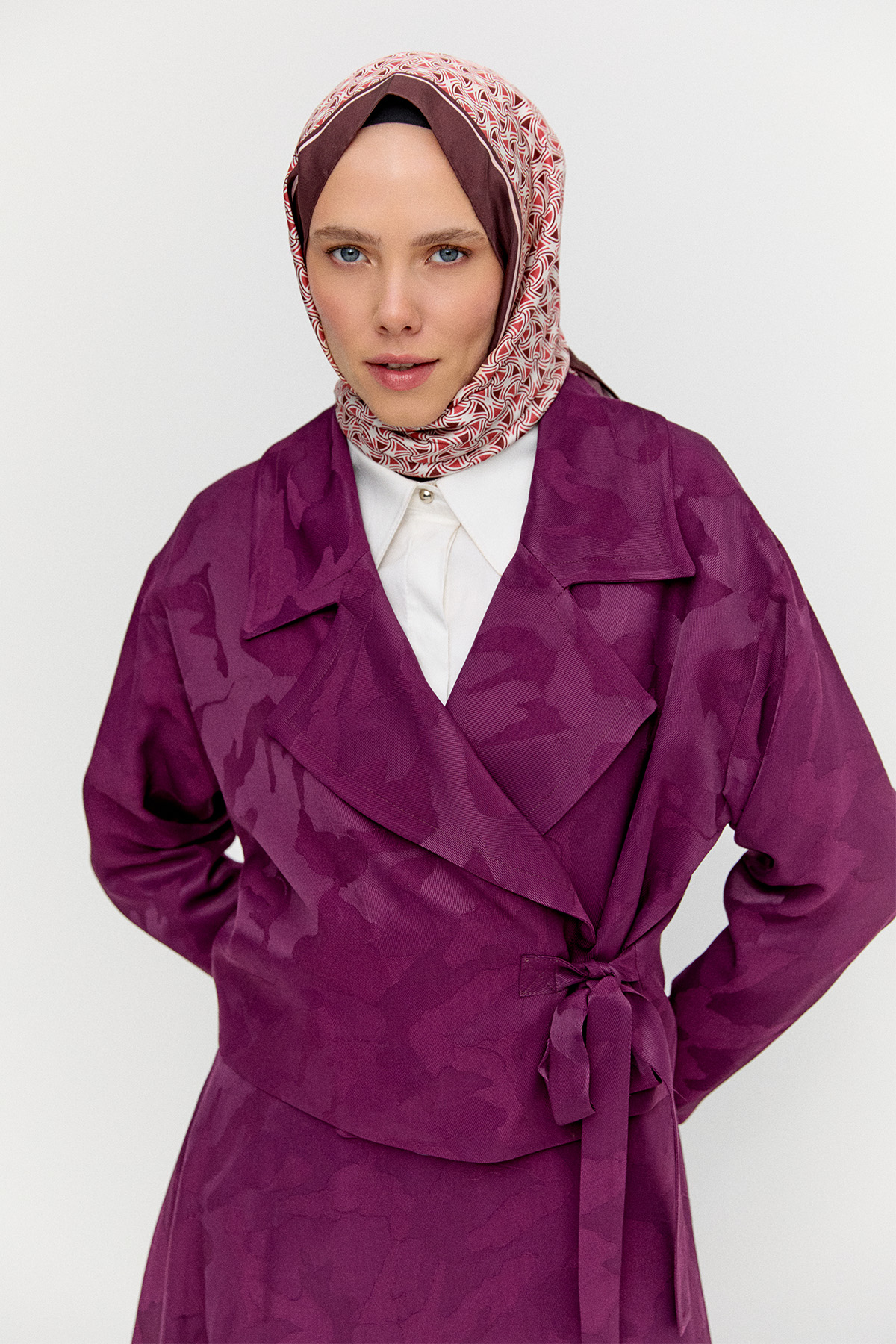 Çan Etekli Jakarlı İkili Takım, Tesettür Giyim