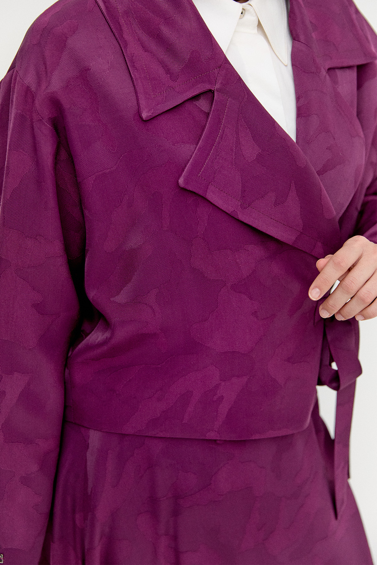 Çan Etekli Jakarlı İkili Takım, Tesettür Giyim