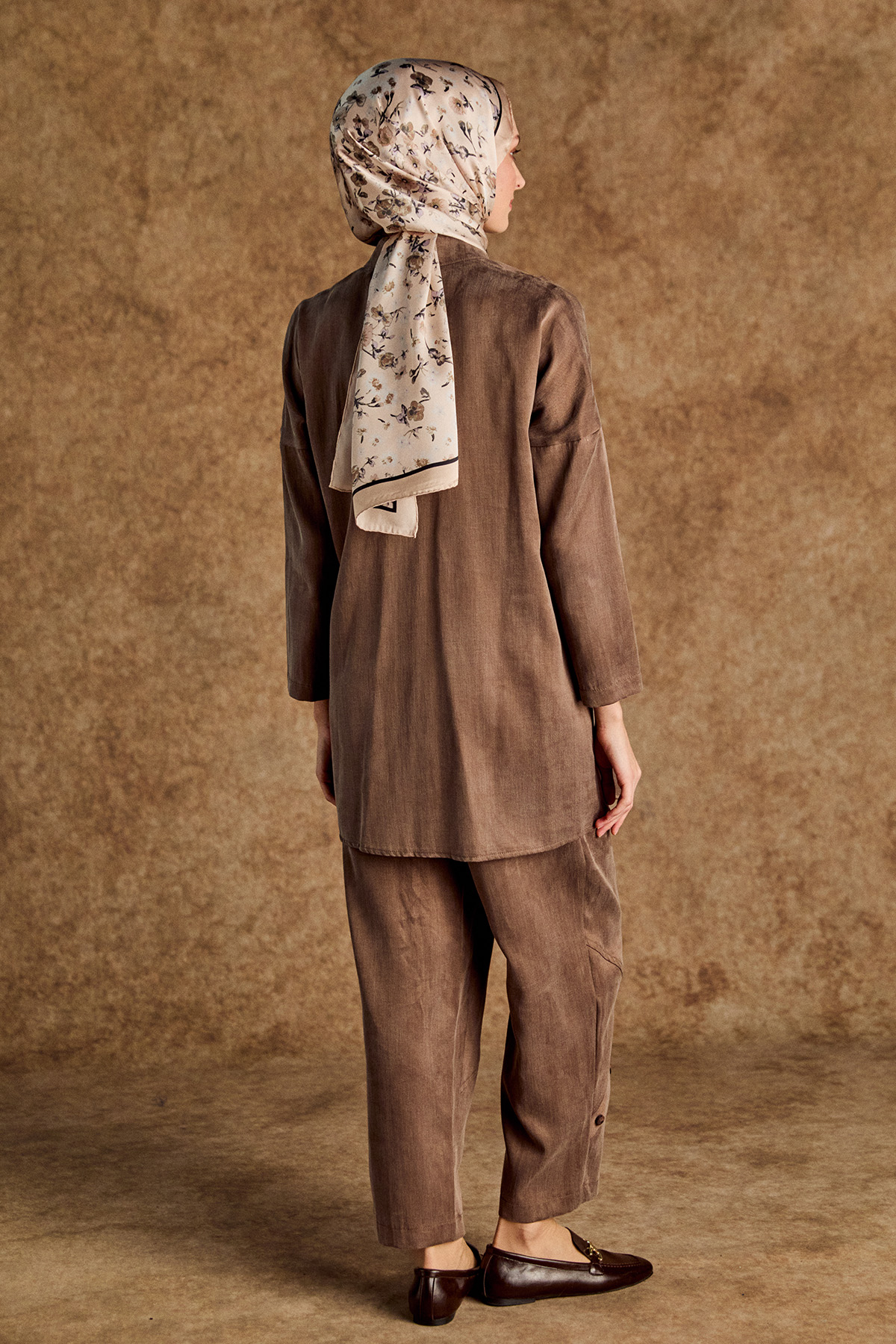 Süs Düğme Detaylı Pamuklu İkili Takım