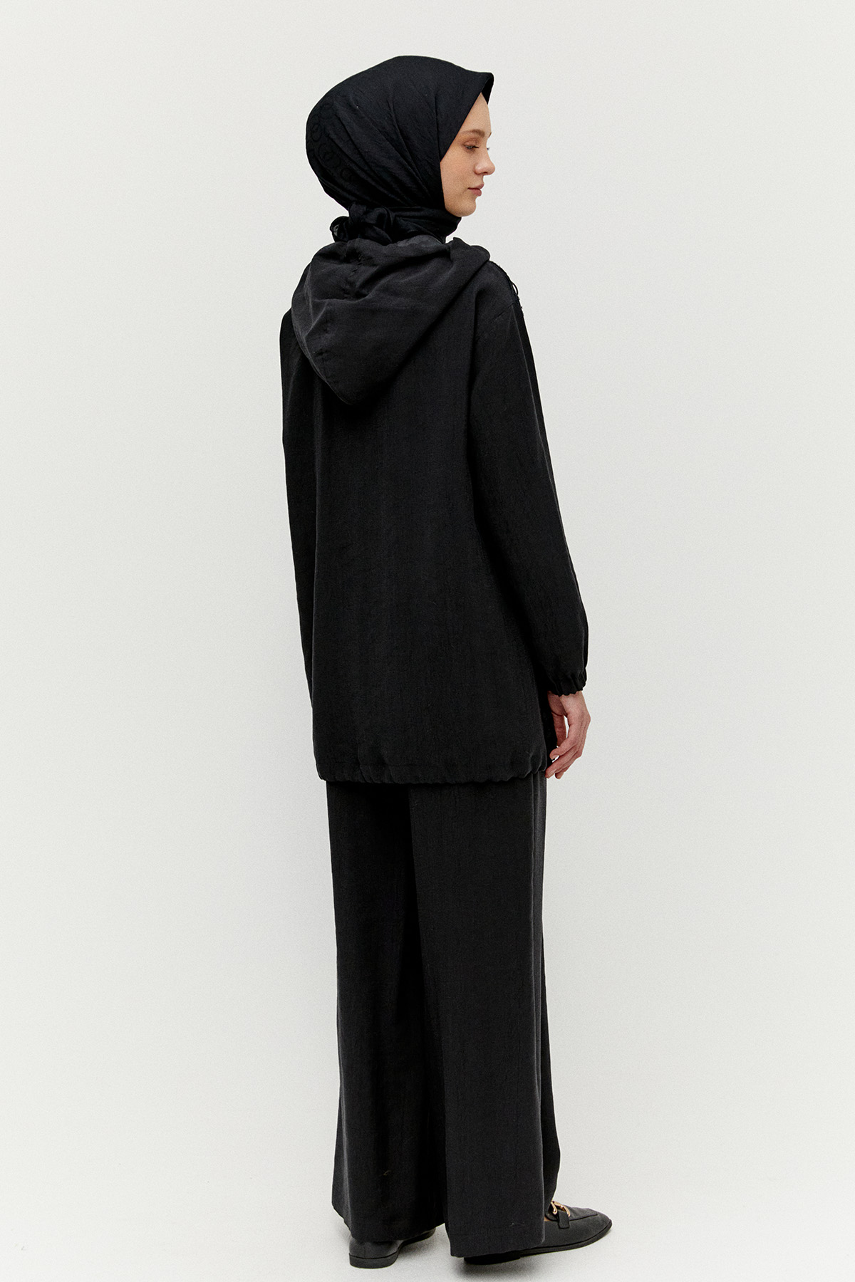 Dokulu Kap Rahat Kesim Pantolon İkili Takım