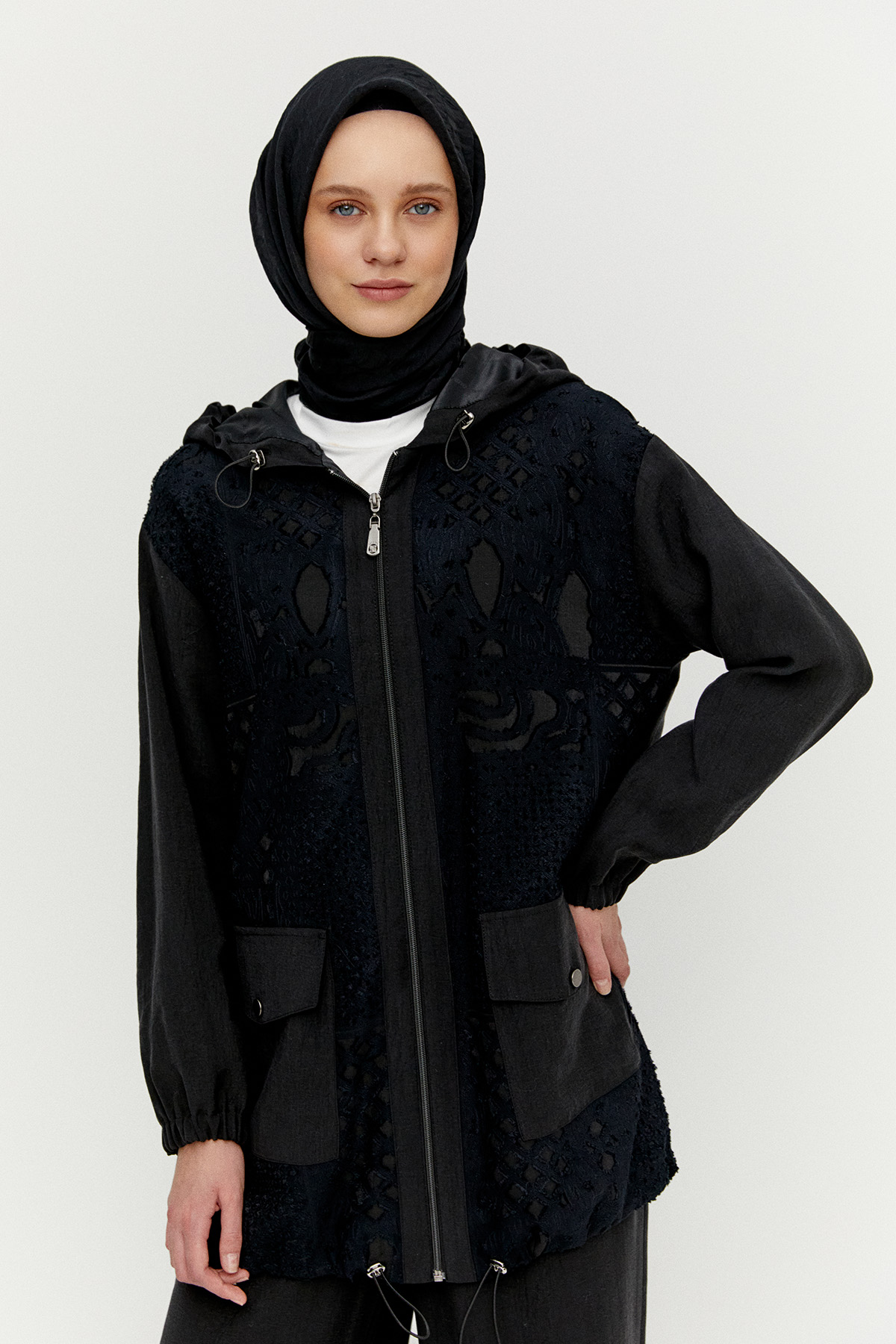 Dokulu Kap Rahat Kesim Pantolon İkili Takım