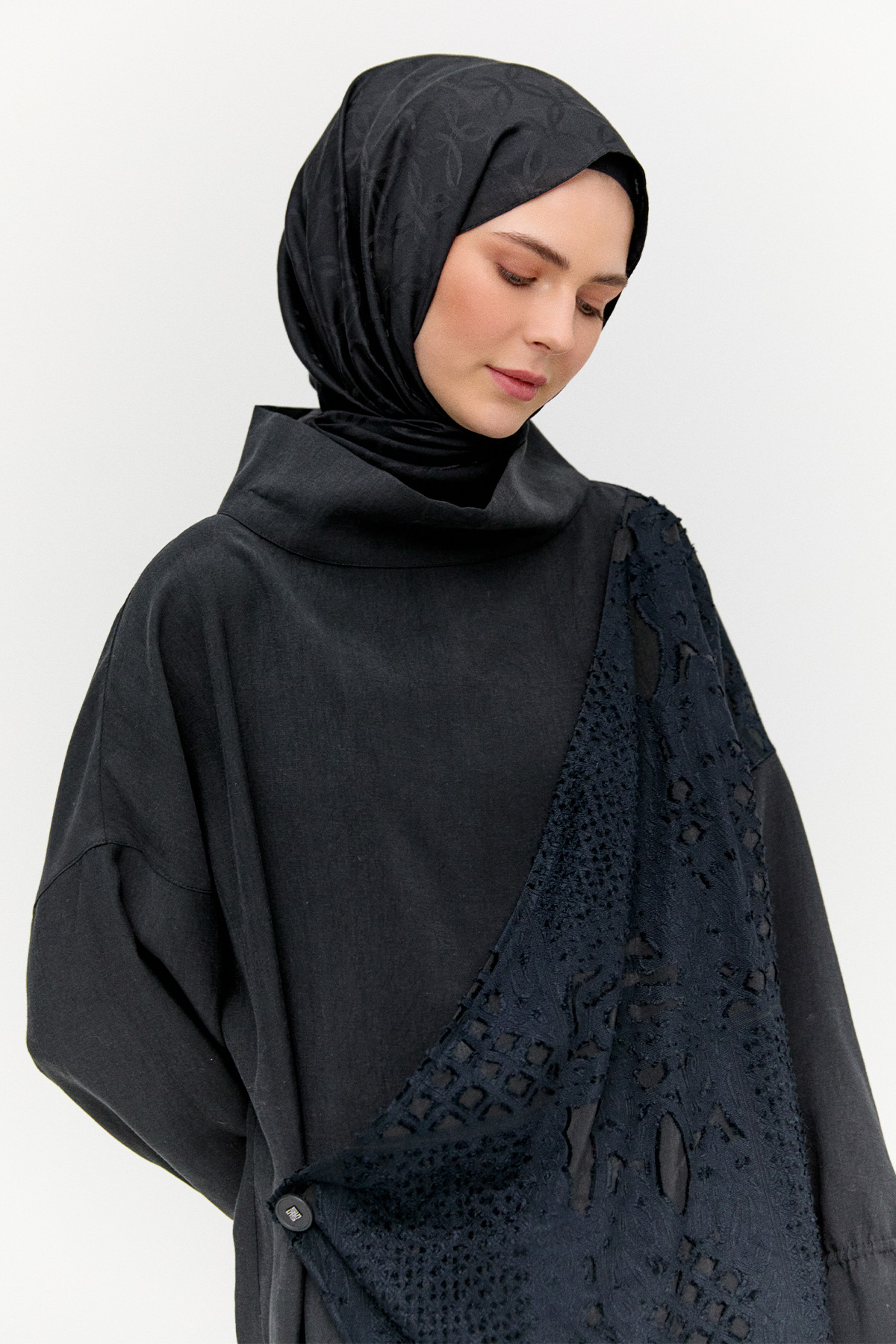 Dokulu Parçalı İkili Takım, Tesettür Giyim