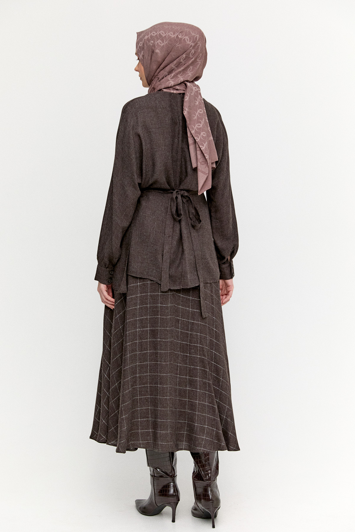 Beli Bağlamalı İkili Takım, Tesettür Giyim