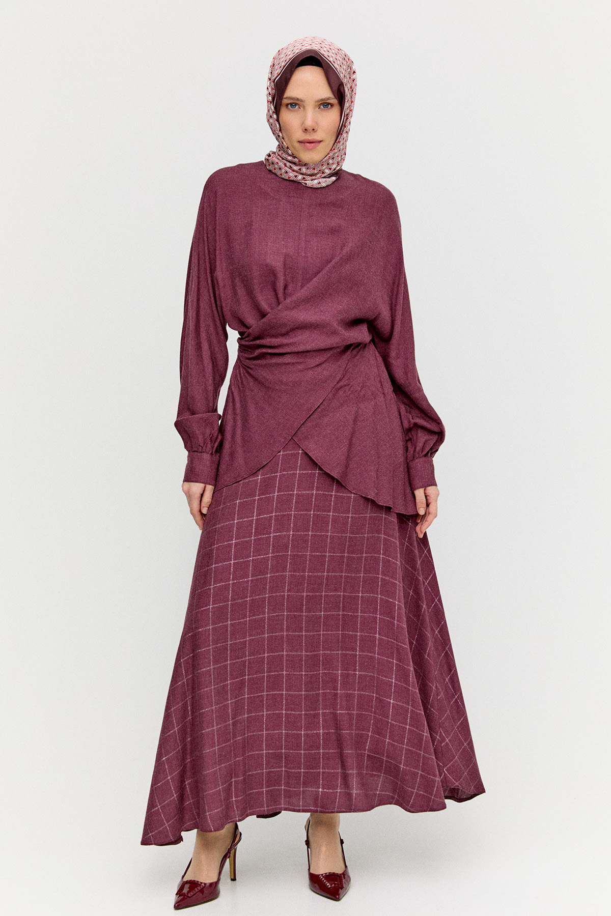 Beli Bağlamalı İkili Takım, Tesettür Giyim