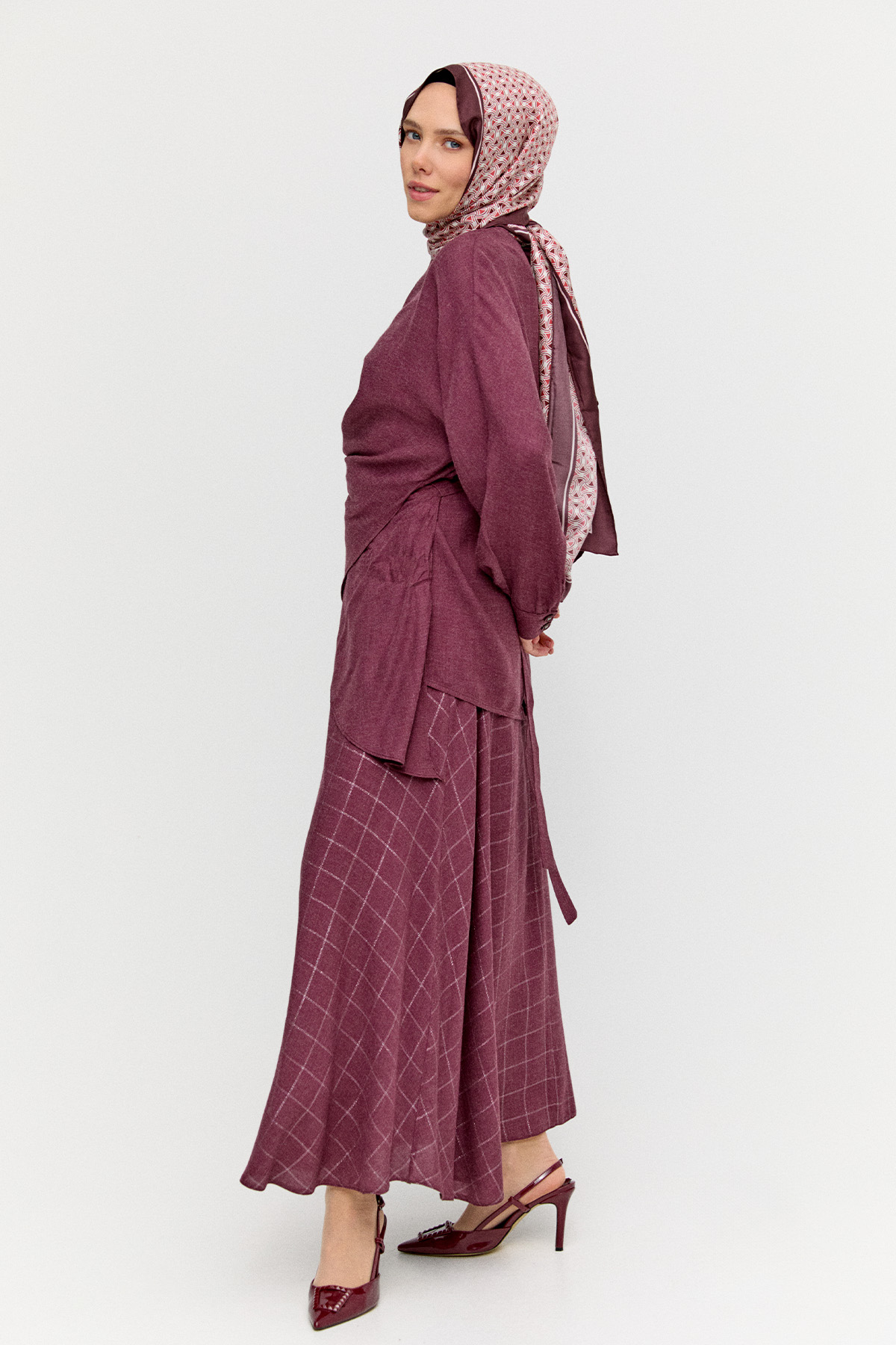 Beli Bağlamalı İkili Takım, Tesettür Giyim