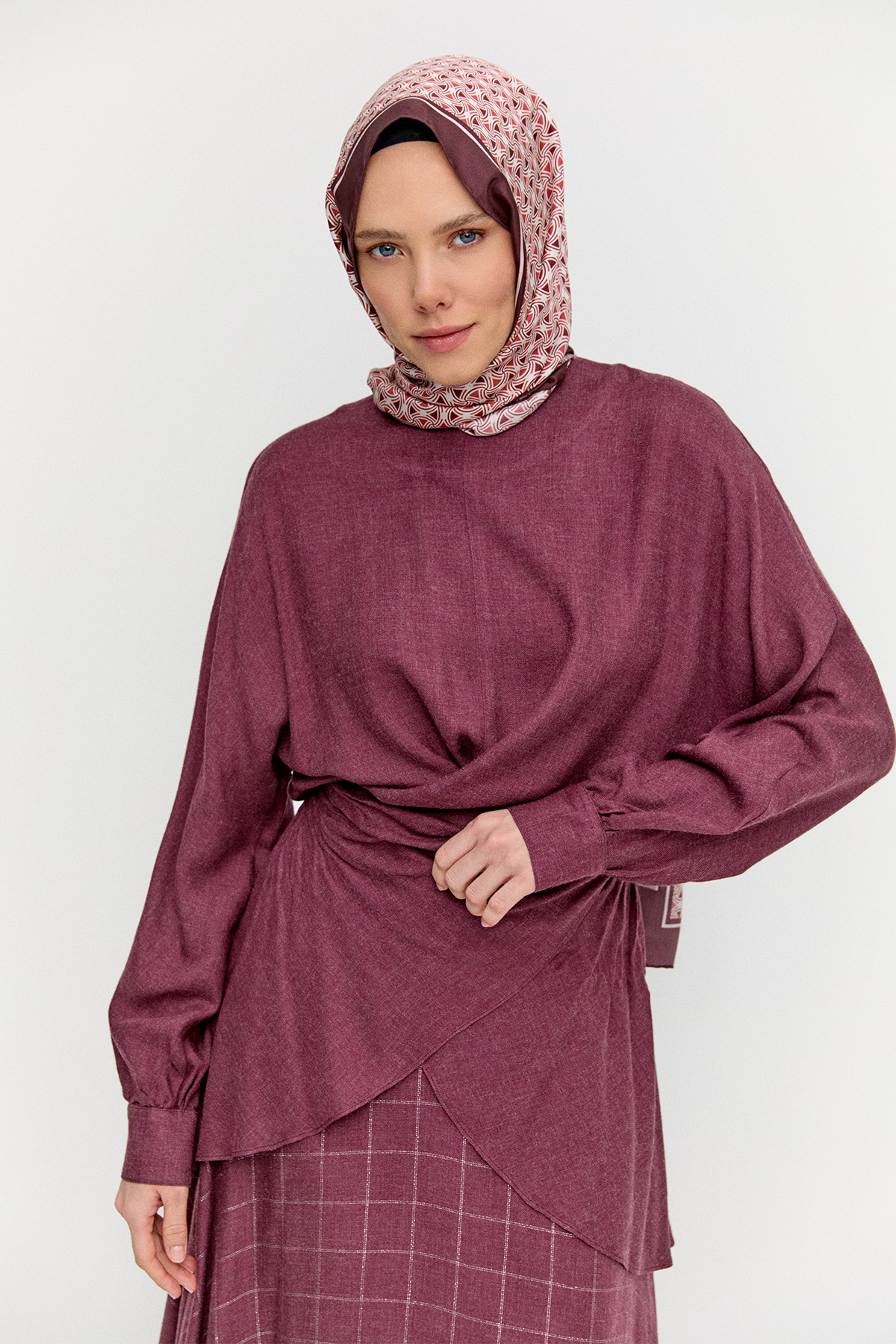 Beli Bağlamalı İkili Takım, Tesettür Giyim