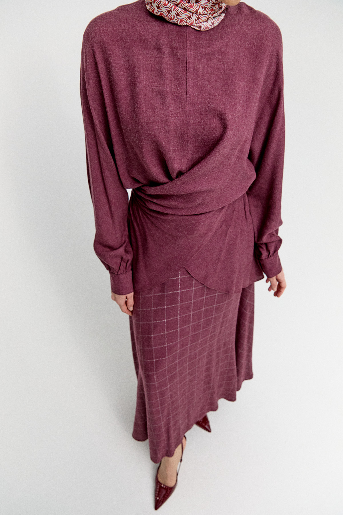 Beli Bağlamalı İkili Takım, Tesettür Giyim