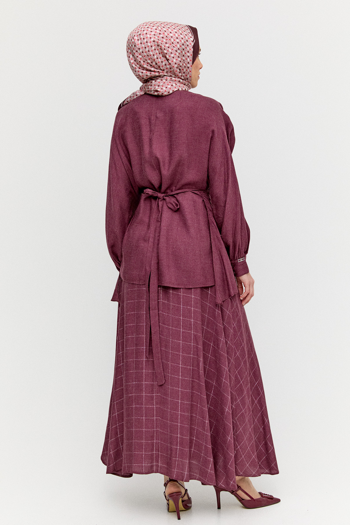 Beli Bağlamalı İkili Takım, Tesettür Giyim