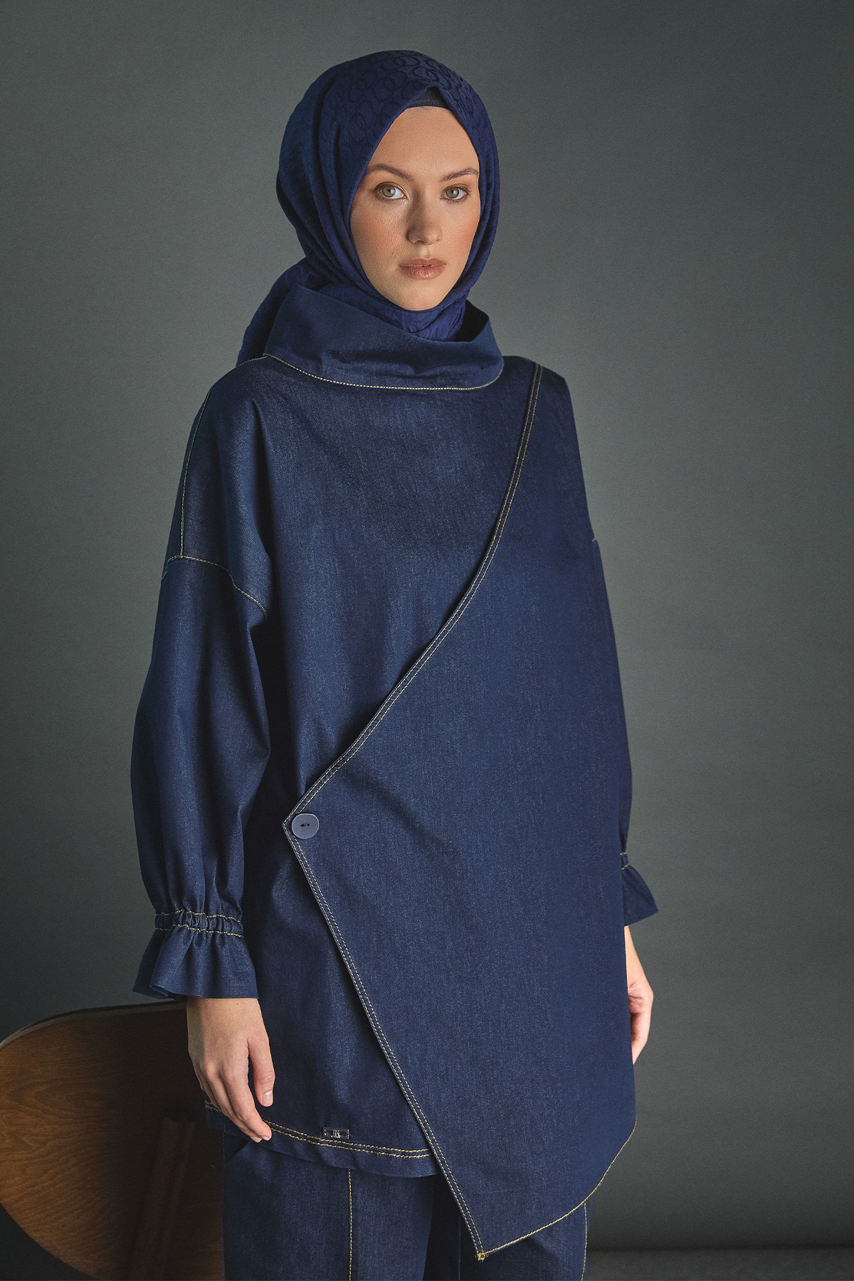 Oversize Denim İkili Takım