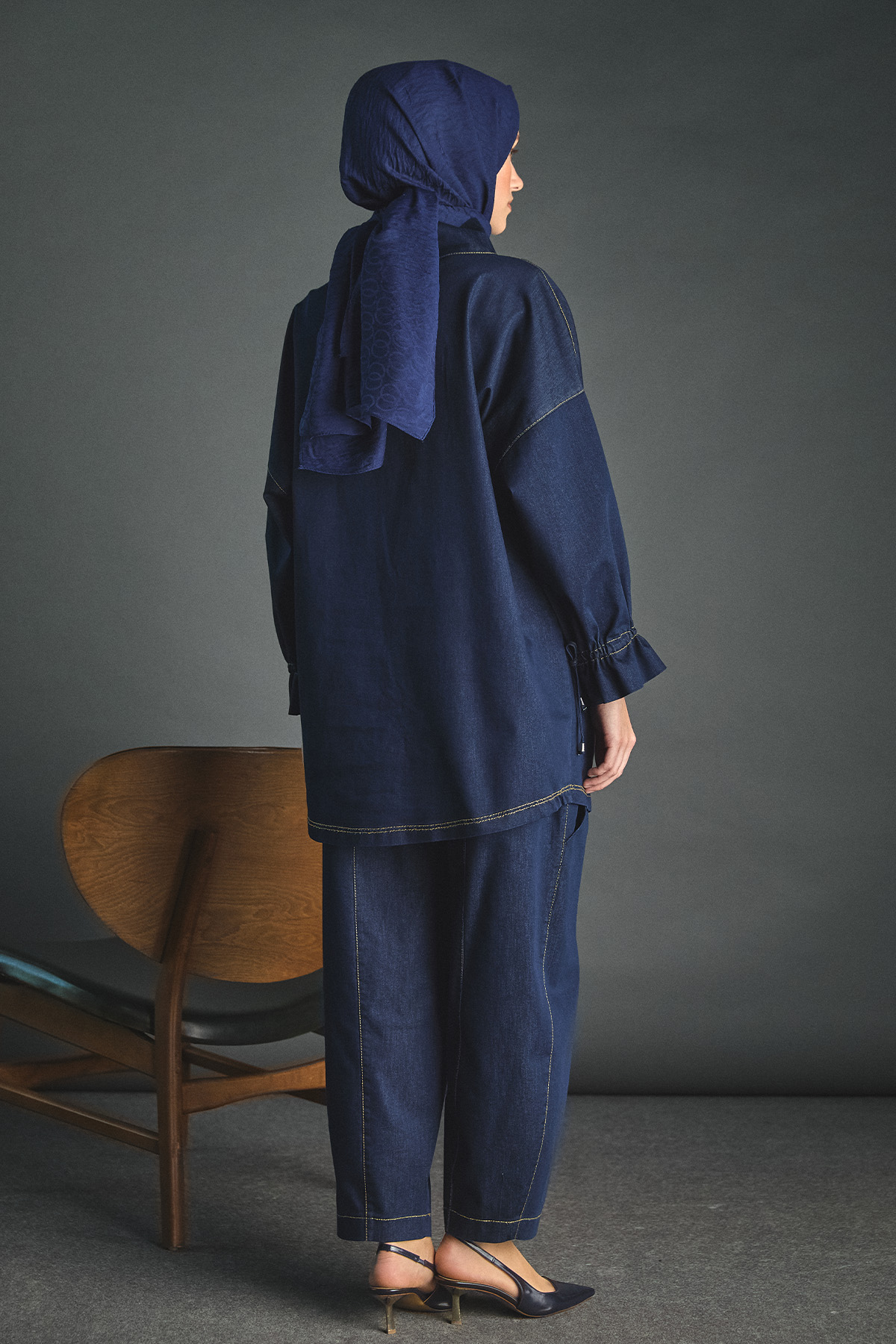 Oversize Denim İkili Takım