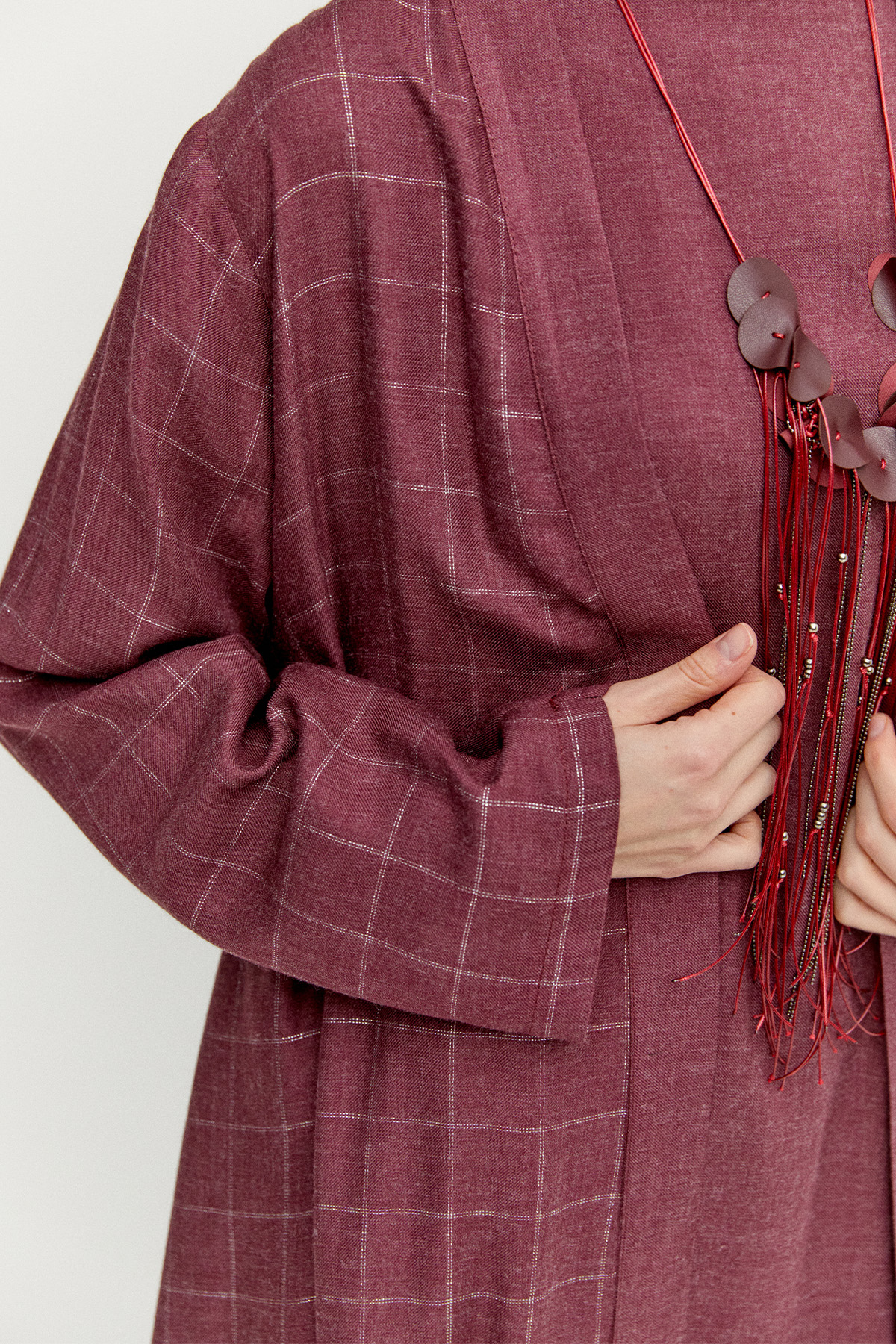 Yün Dokulu Melanjlı 3`Lü Takım, Tesettür Giyim