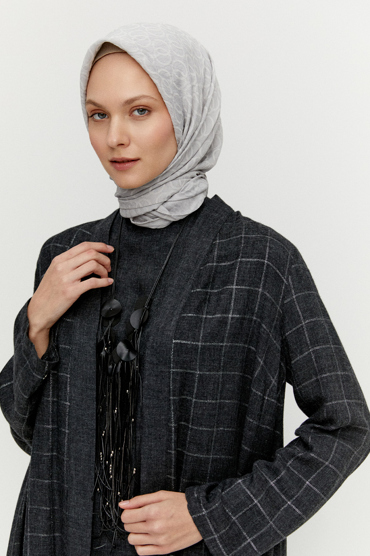 Yün Dokulu Melanjlı 3`Lü Takım