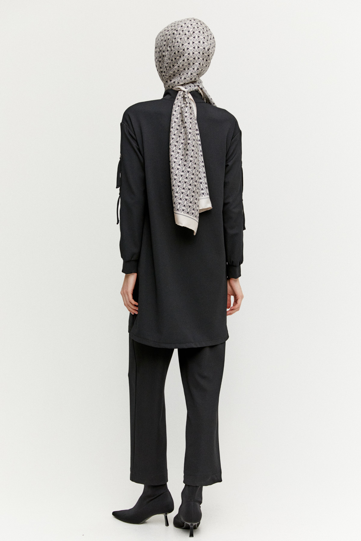 Nervür Detaylı Örme İkili Takım, Tesettür Giyim