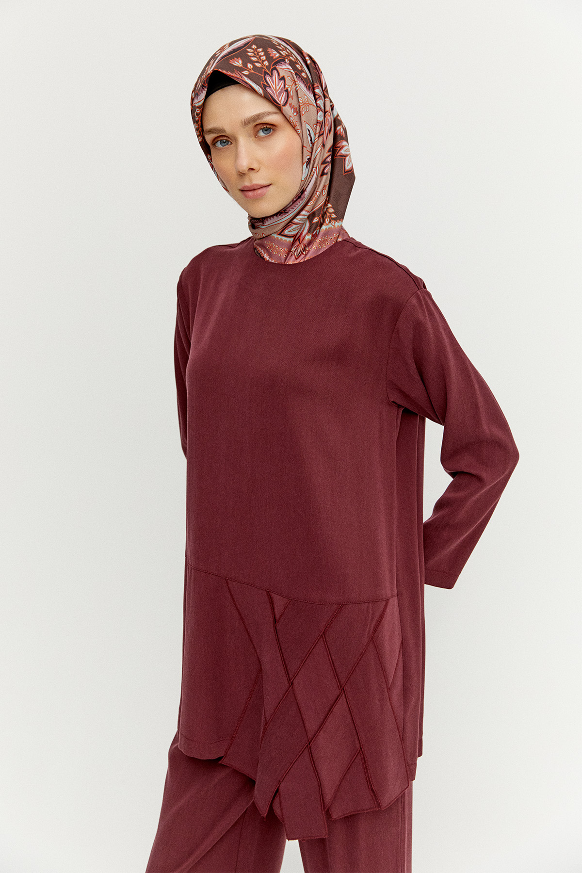 Geometrik Motifli İkili Takım, Tesettür Giyim