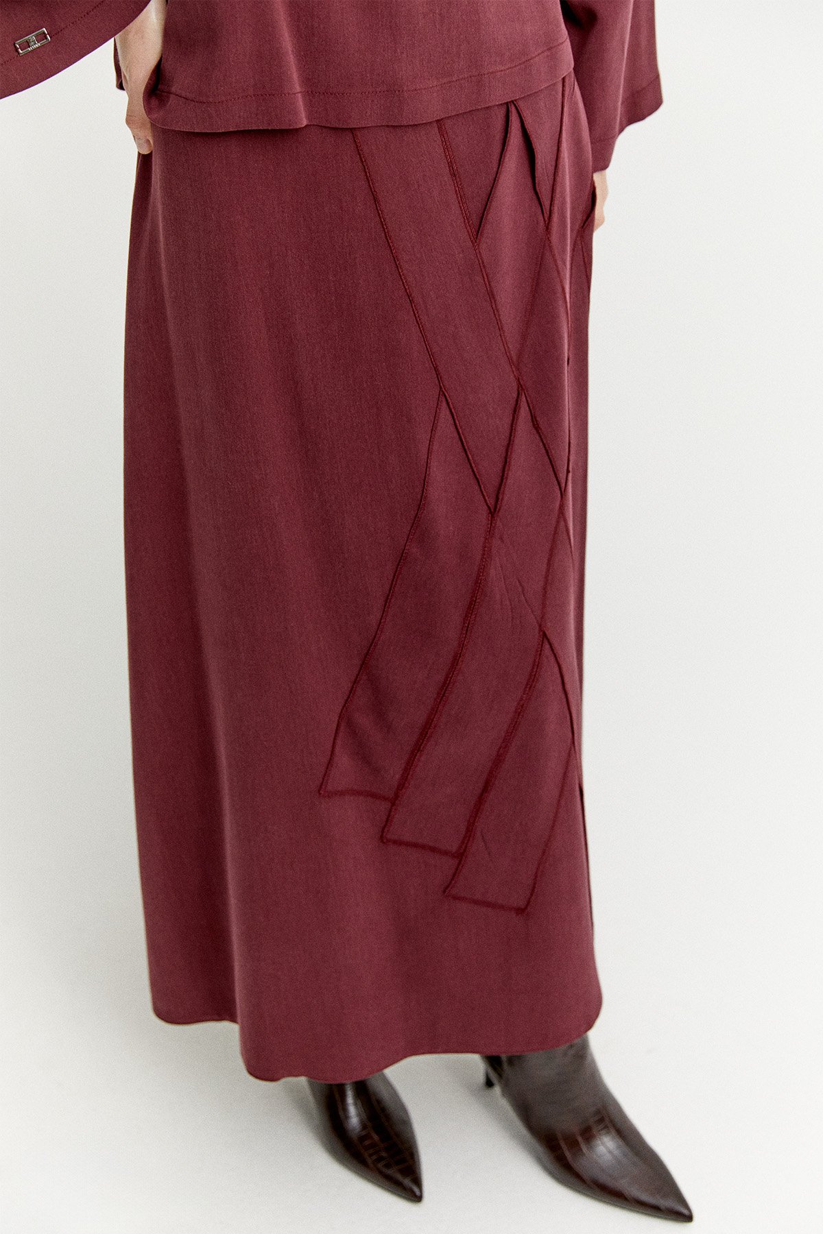 Etekli Lyocell İkili Takım, Tesettür Giyim