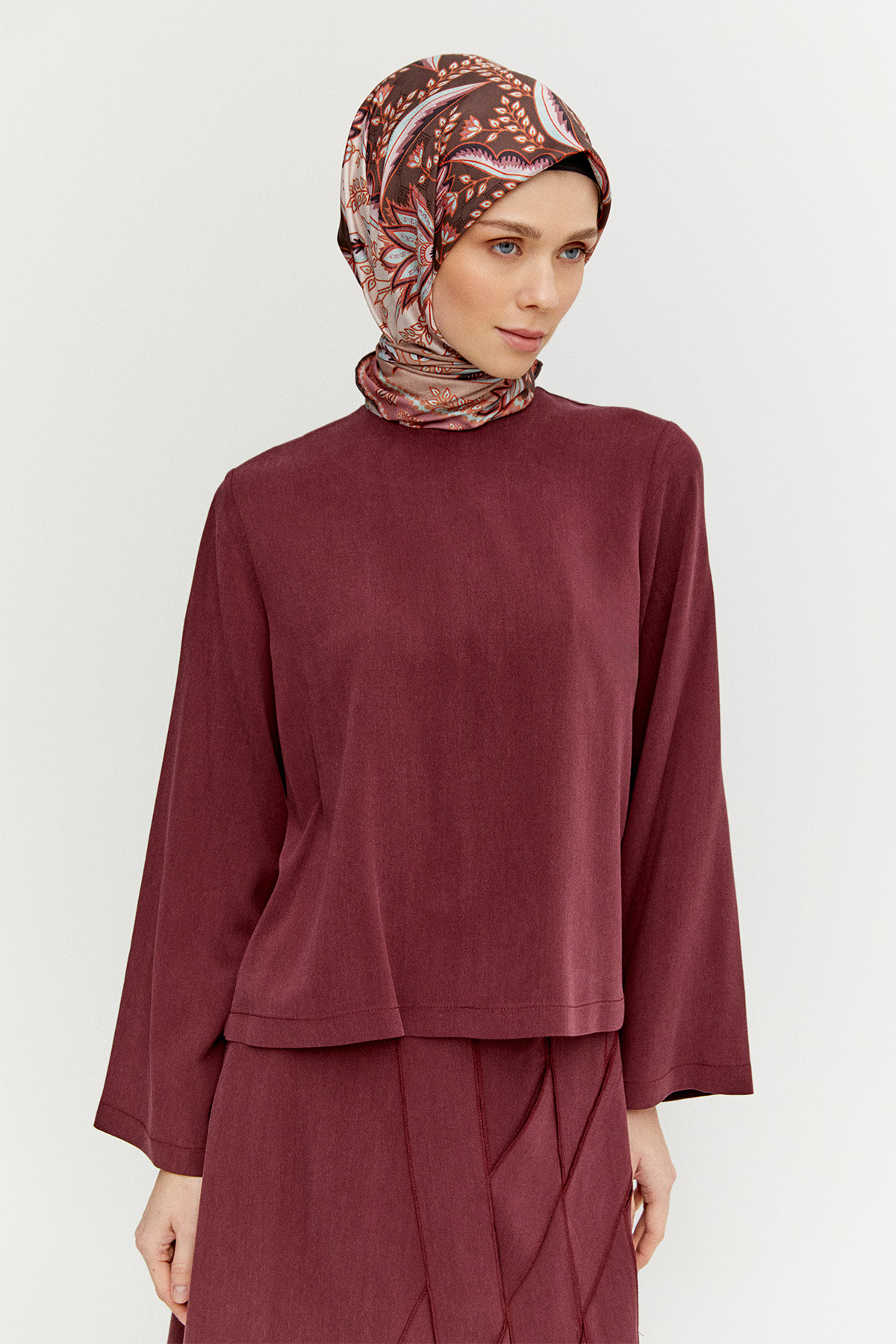 Etekli Lyocell İkili Takım, Tesettür Giyim